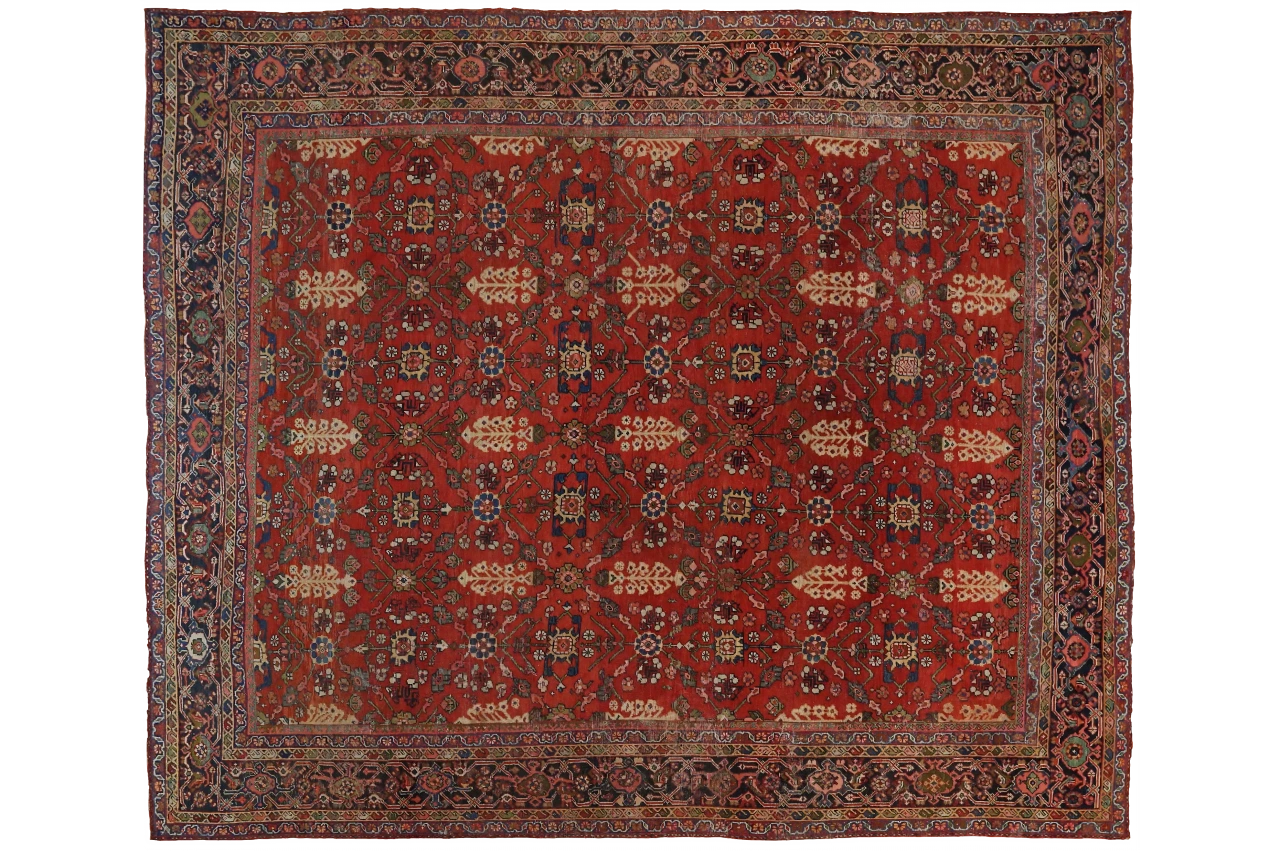 Antique Persian Meshkabad Traditional Rug 69748