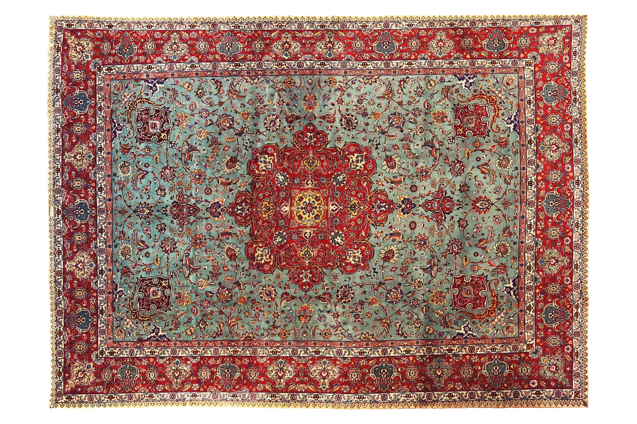 Antique Persian Tabriz Traditional Rug 69903