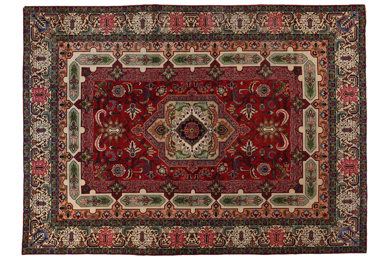 Antique Persian Tabriz Traditional Rug 69905