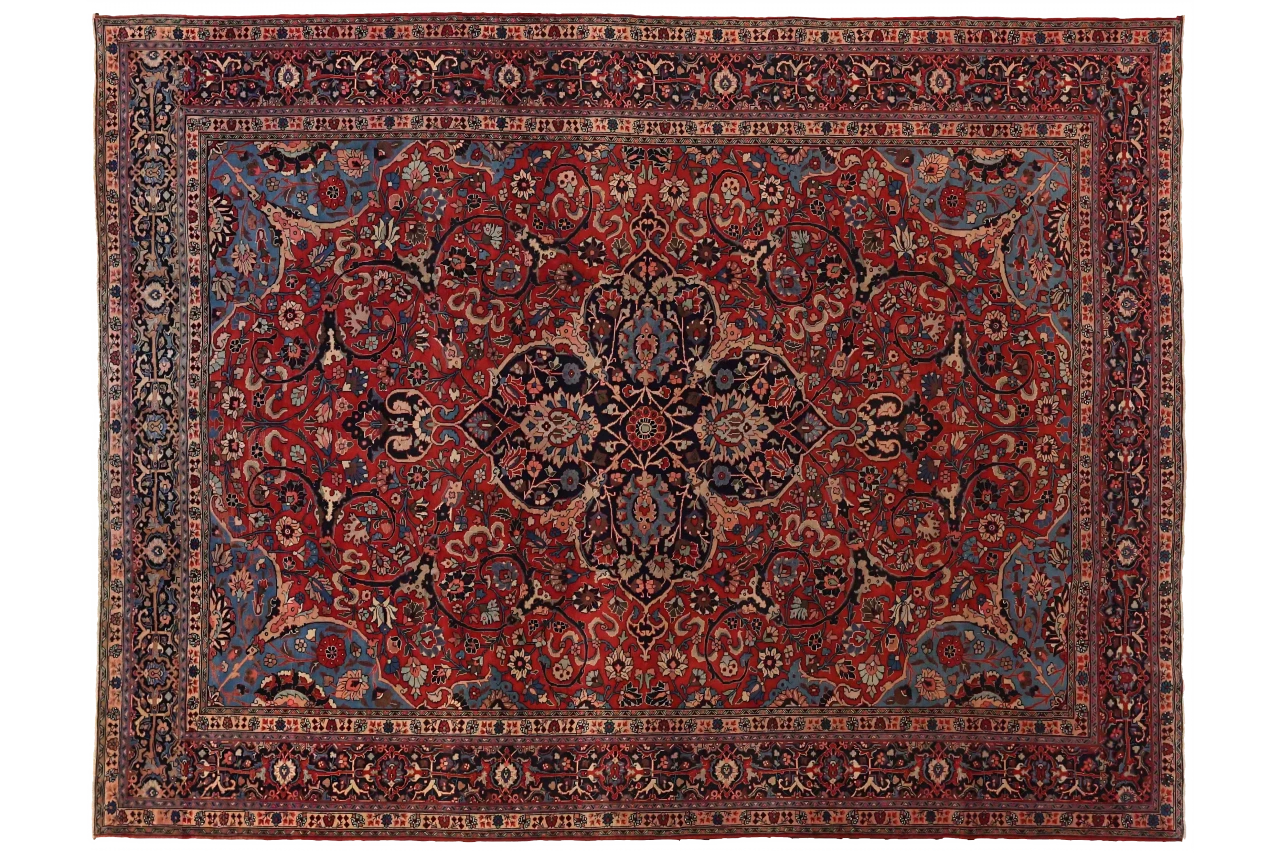 Antique Persian Meshkabad Traditional Rug 69907