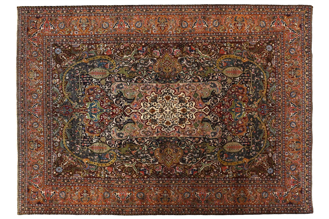 Antique Persian Transitional Rug 69912