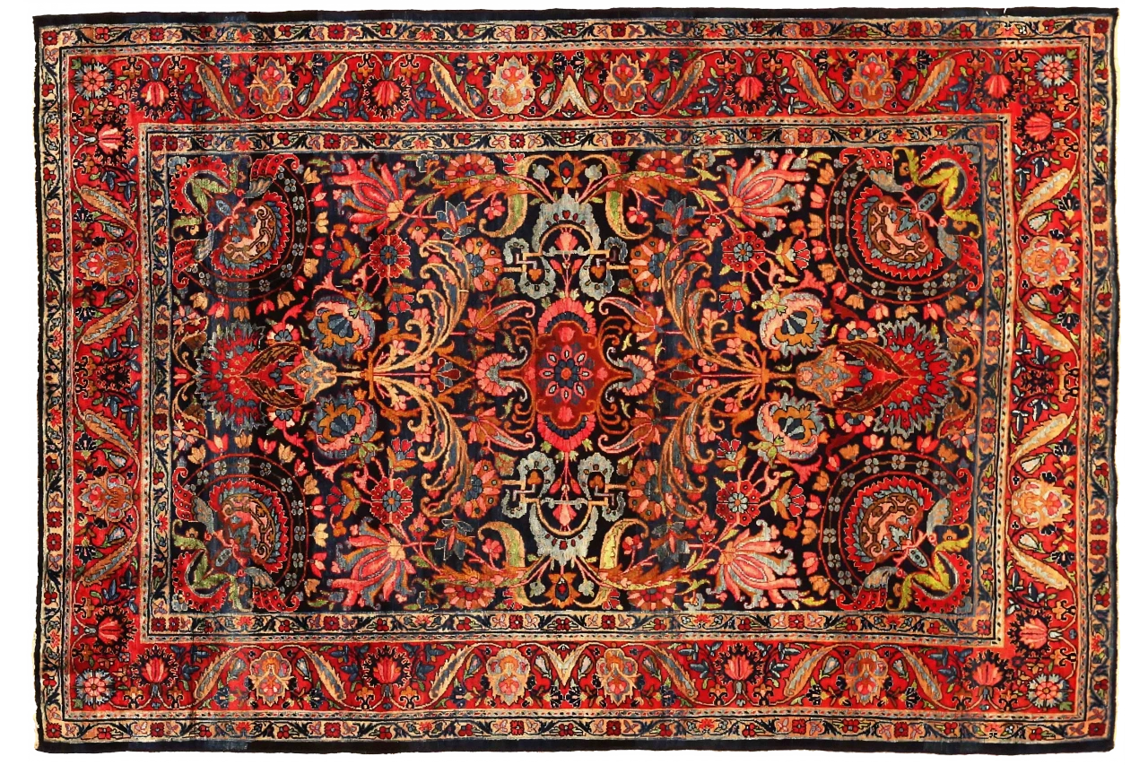 Antique Persian Kashan Traditional Rug 69920