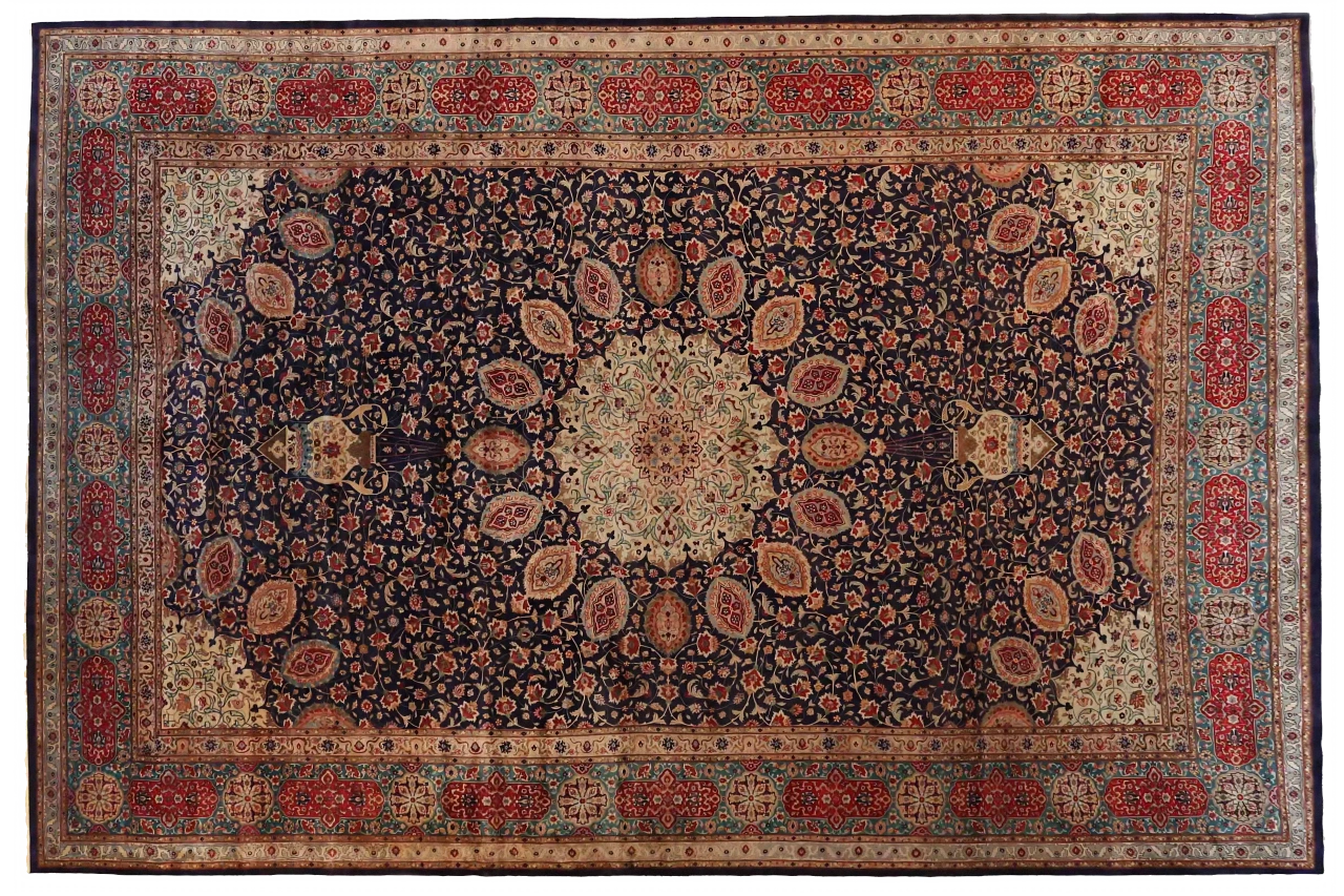 Antique Persian Tabriz Traditional Rug 69927