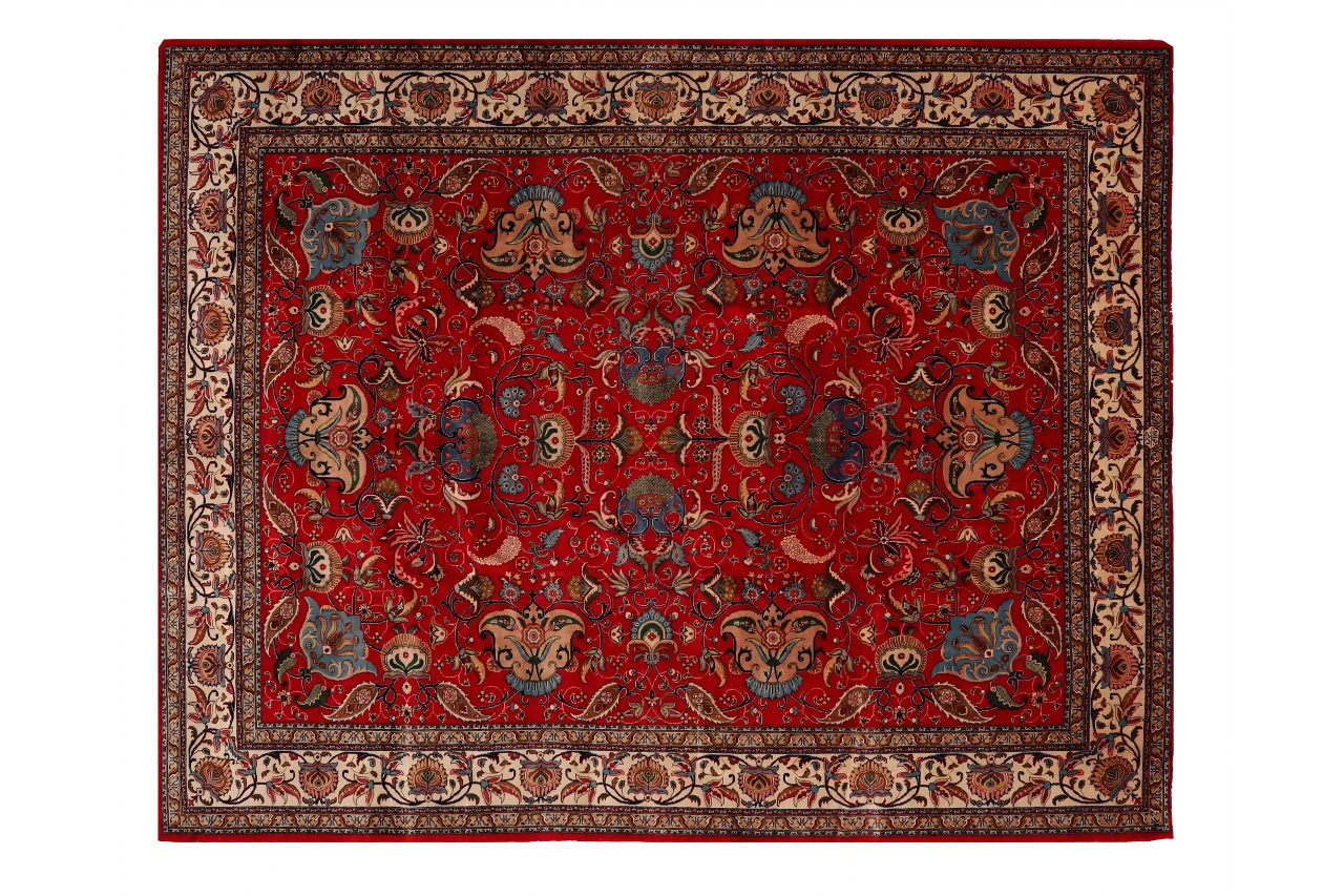 Antique Persian Tabriz Traditional Rug 69930