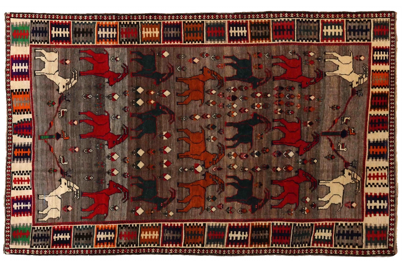 Antique Persian Gabbeh Traditional Rug 69933