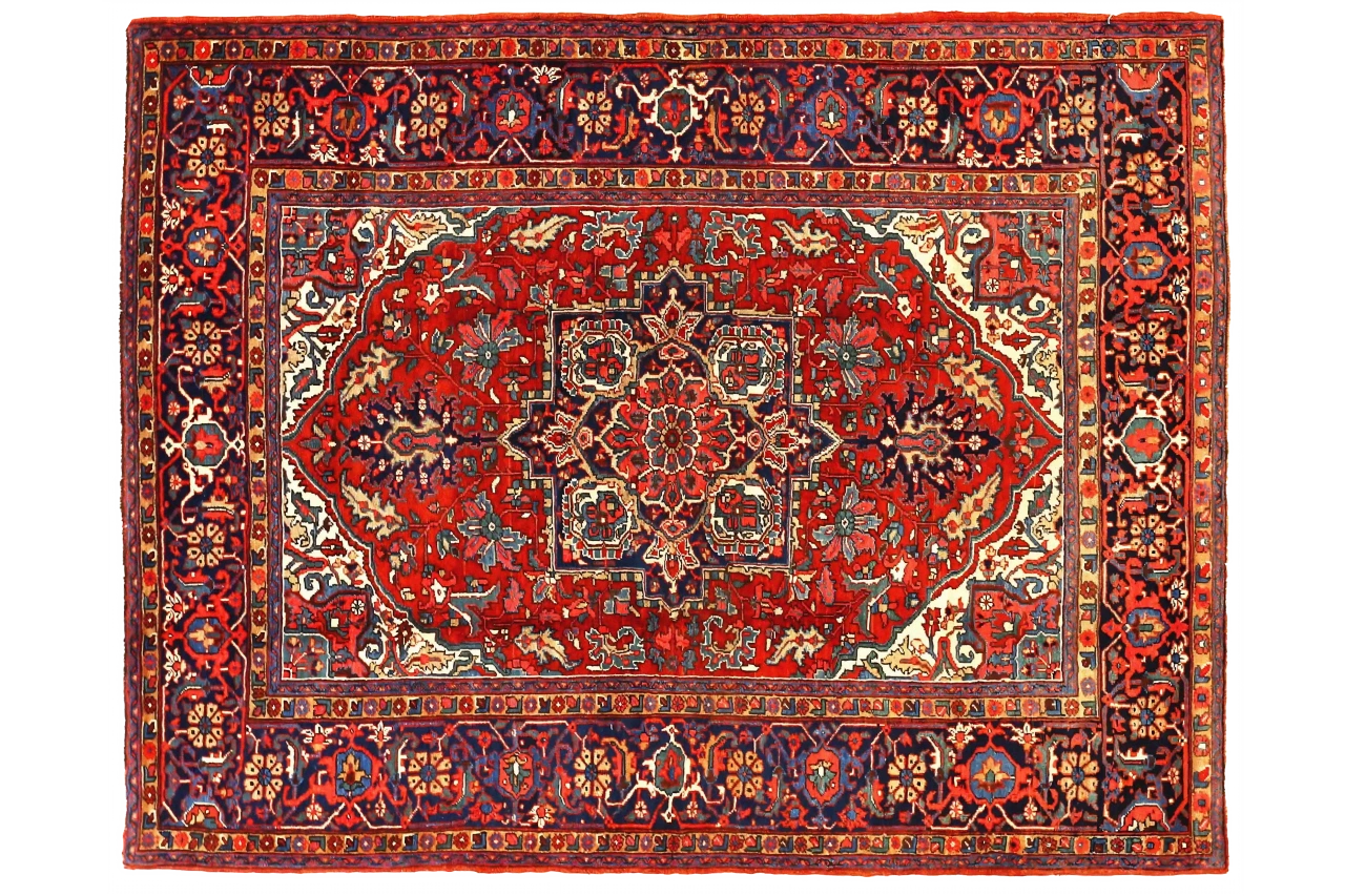 Antique Persian Heriz Traditional Rug 69934