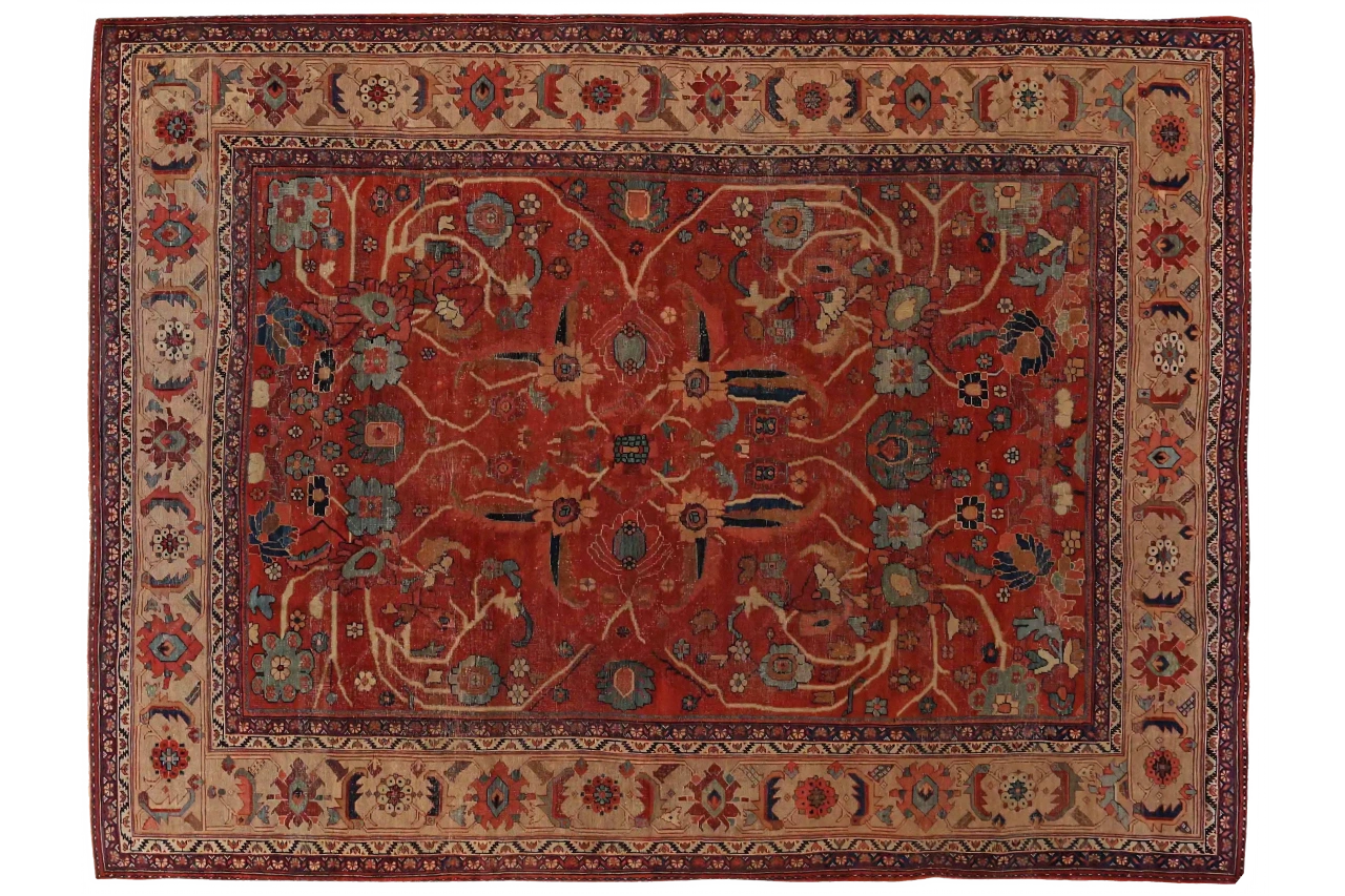 Antique Persian Sultanabad Traditional Rug 69938