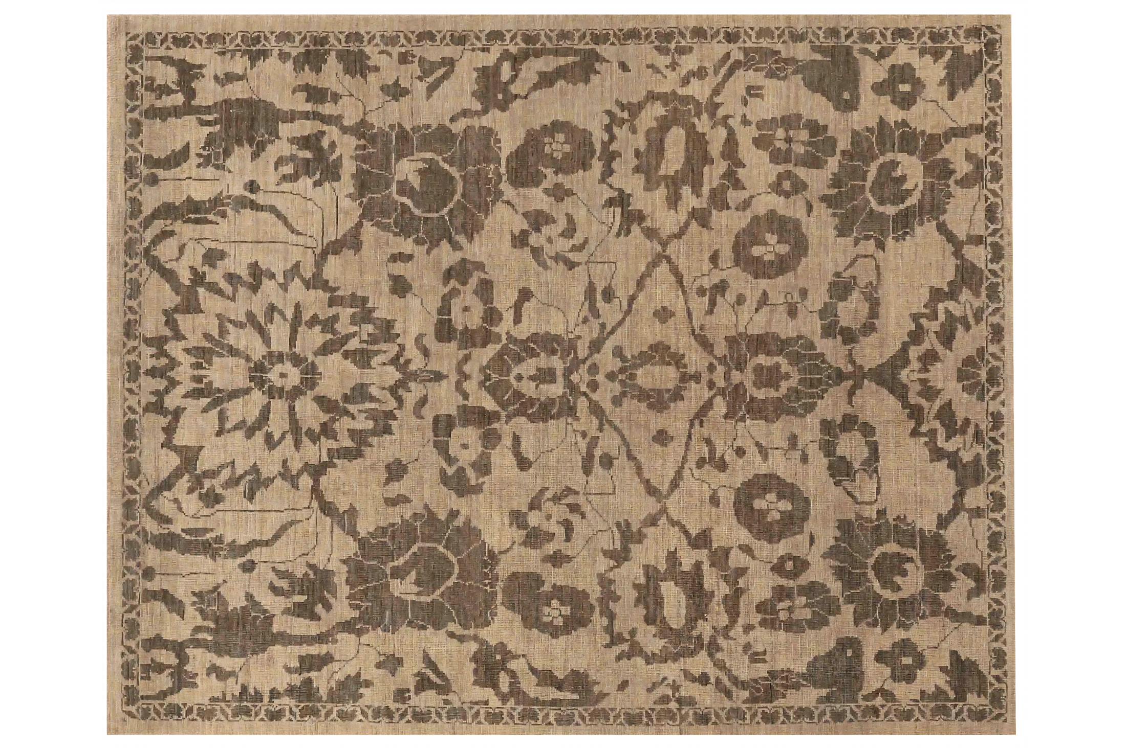 Persian Sultanabad Transitional Rug 70412
