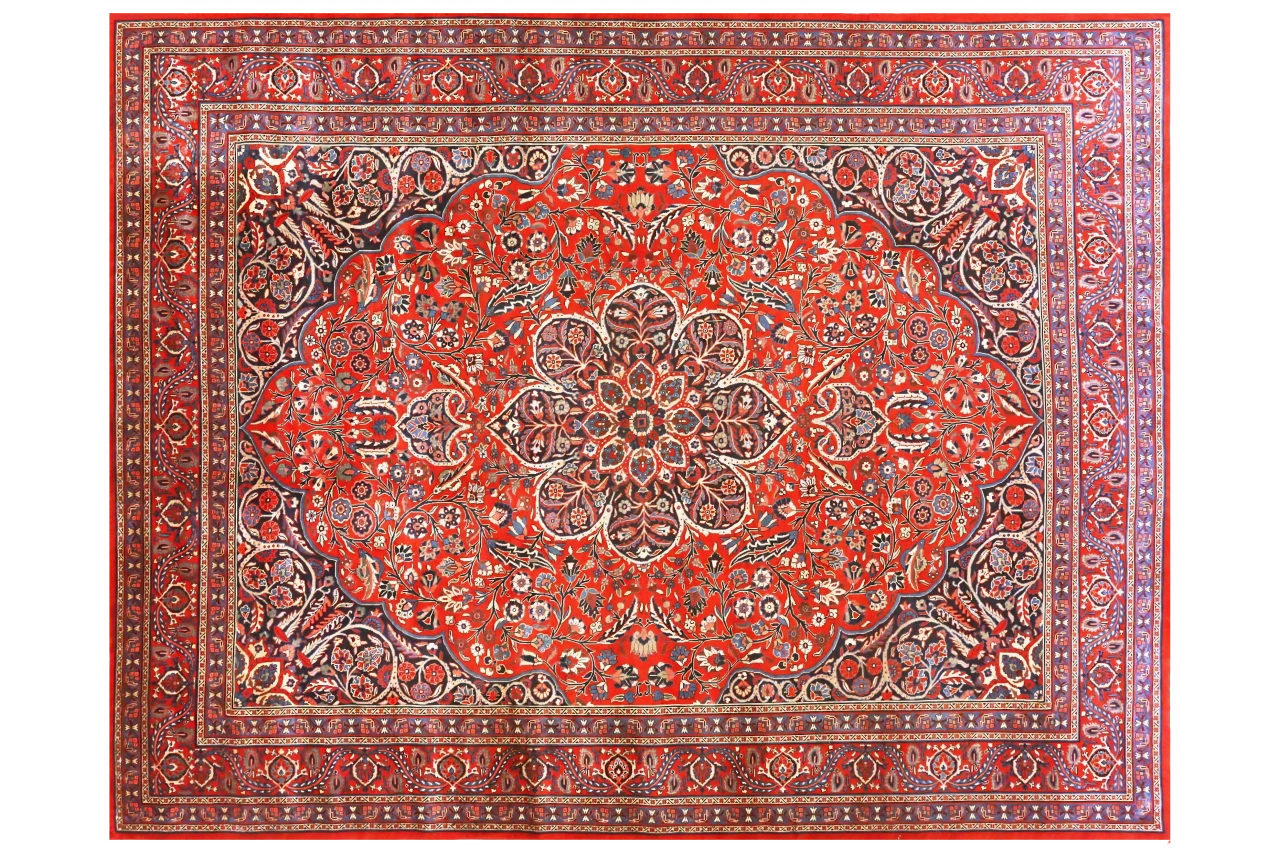 Antique Persian Isfahan Transitional Rug 70435