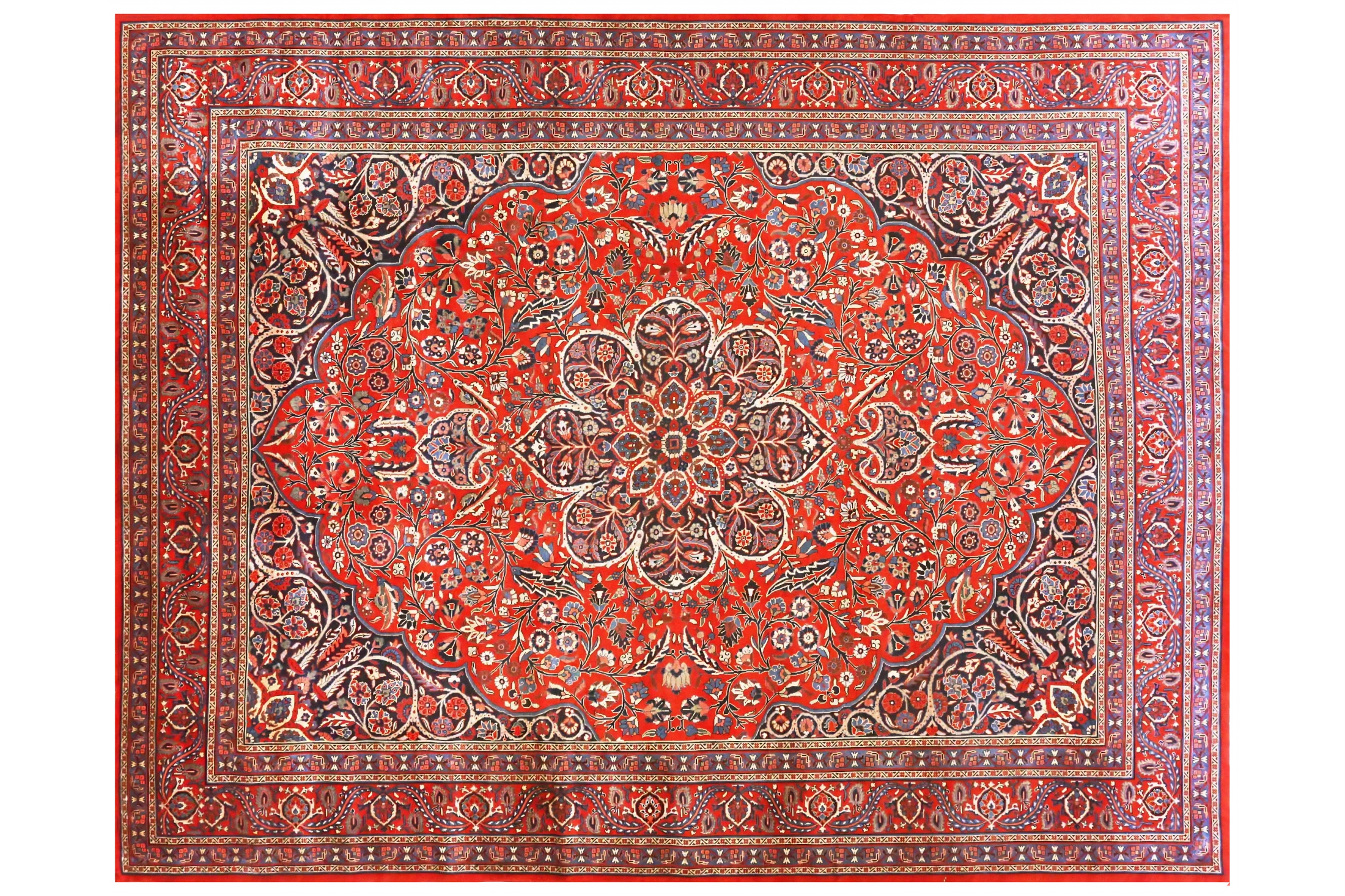 Antique Persian Isfahan Transitional Rug 70435