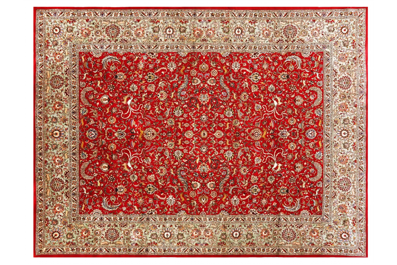 Antique Persian Tabriz Traditional Rug 70437