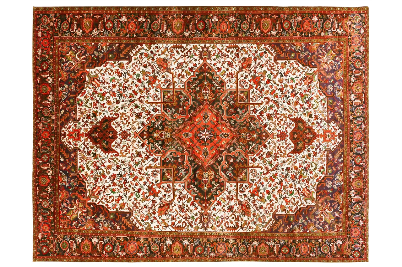 Antique Persian Heriz Traditional Rug 70450