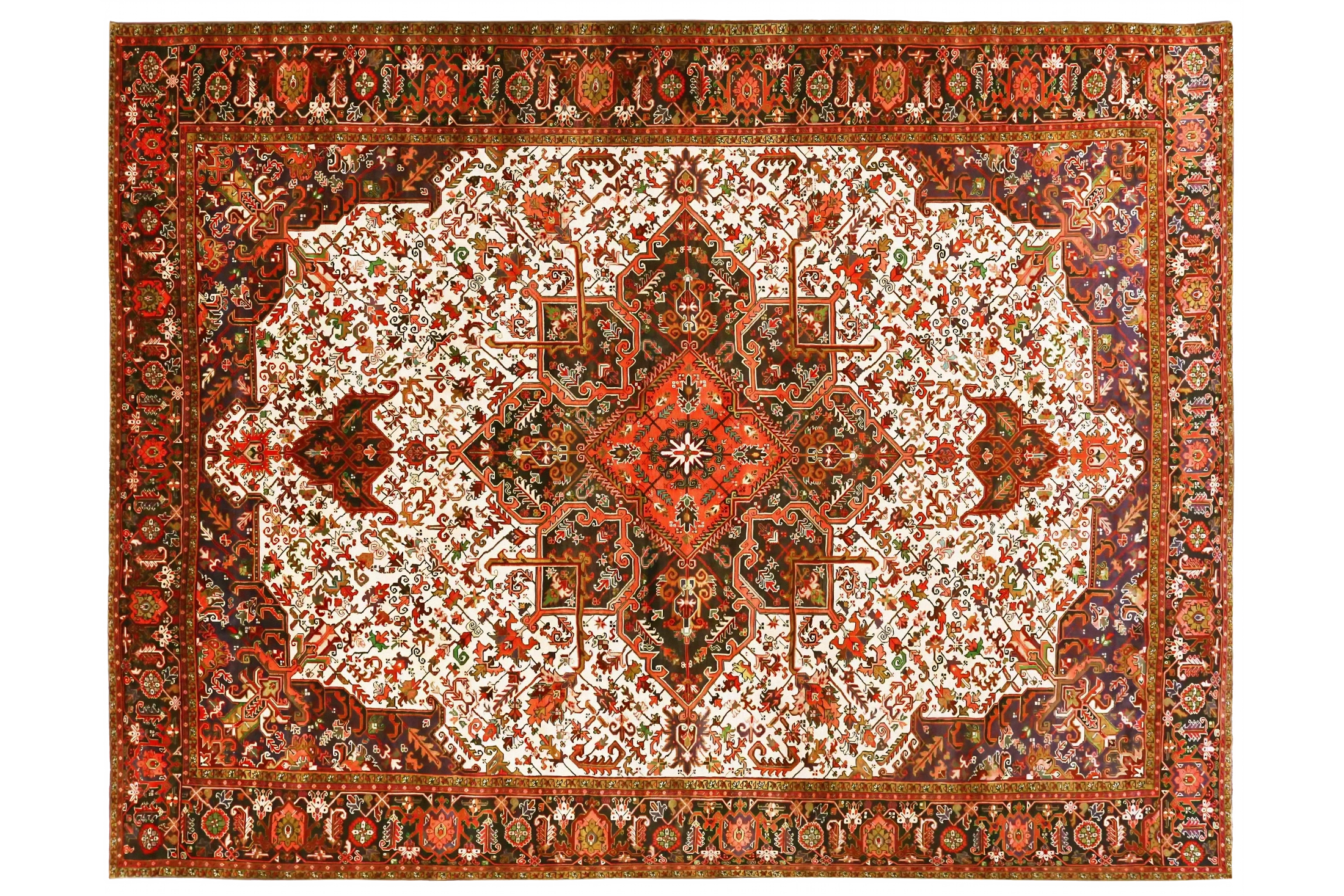 Antique Persian Heriz Traditional Rug 70450