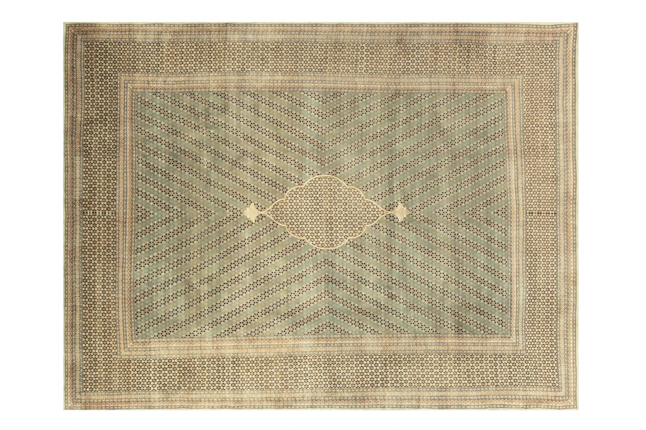 Antique Persian Kerman Transitional Rug 70452