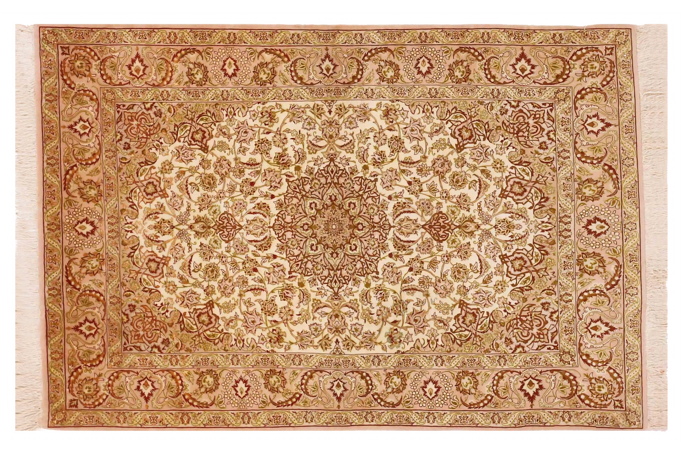 Antique Persian Isfahan Traditional Rug 70460