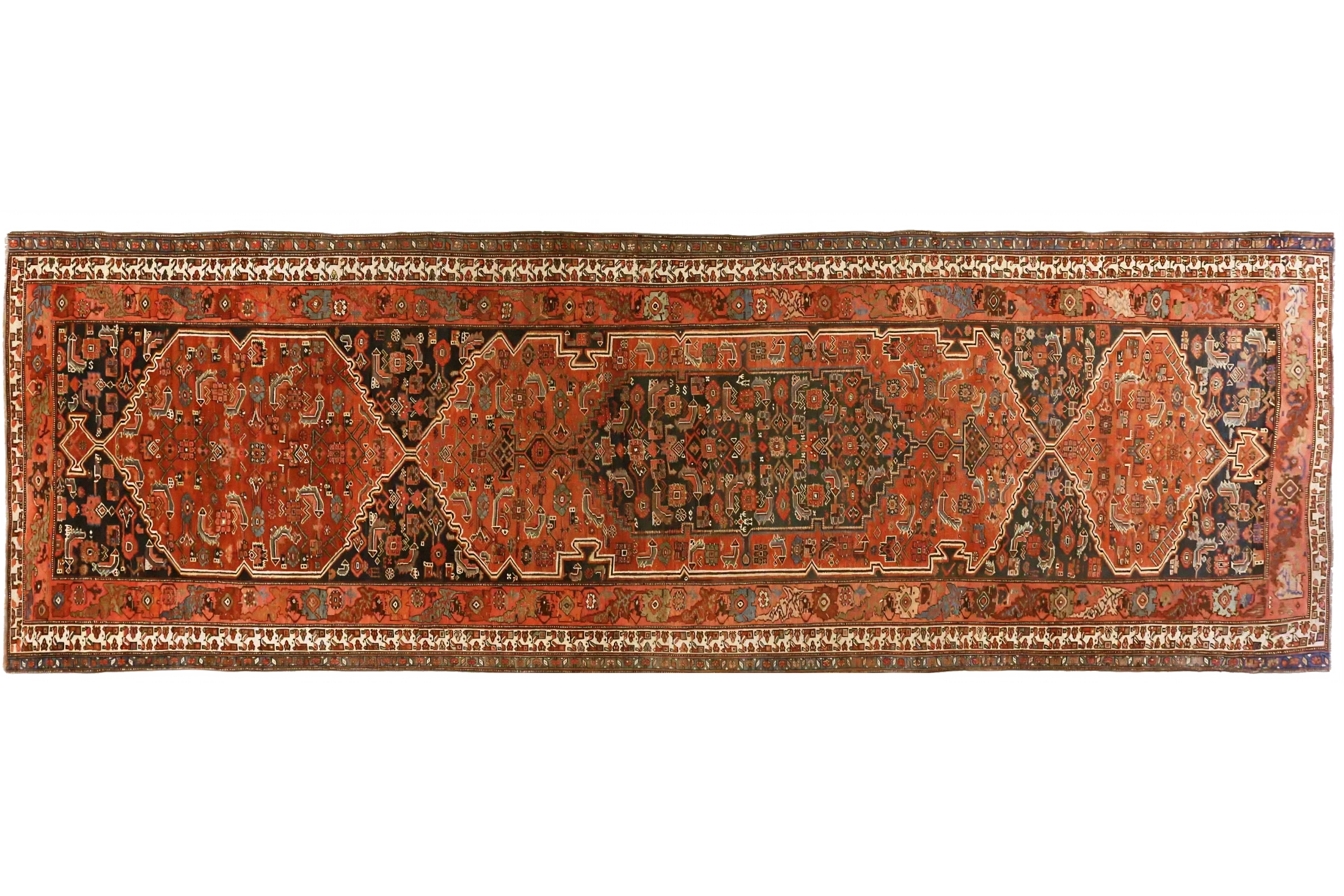 Antique Persian Bijar Traditional Rug 70461