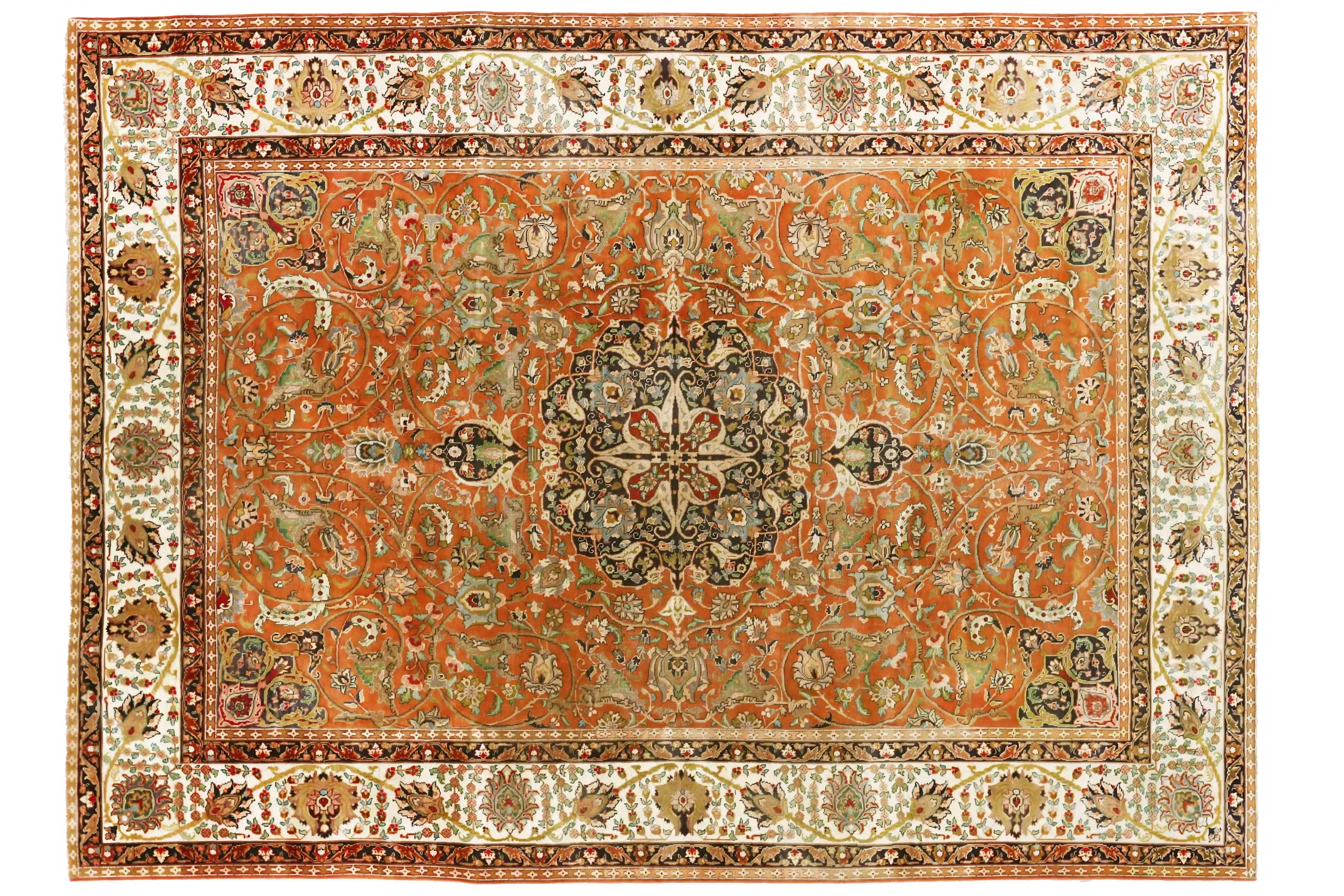 Antique Persian Tabriz Traditional Rug 70464