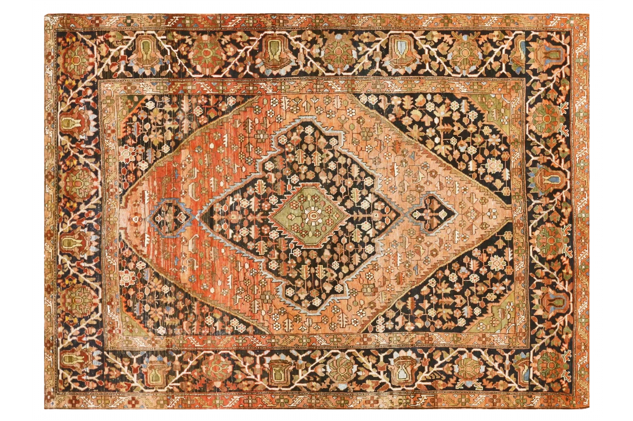 Antique Persian Farahan Transitional Rug 70470
