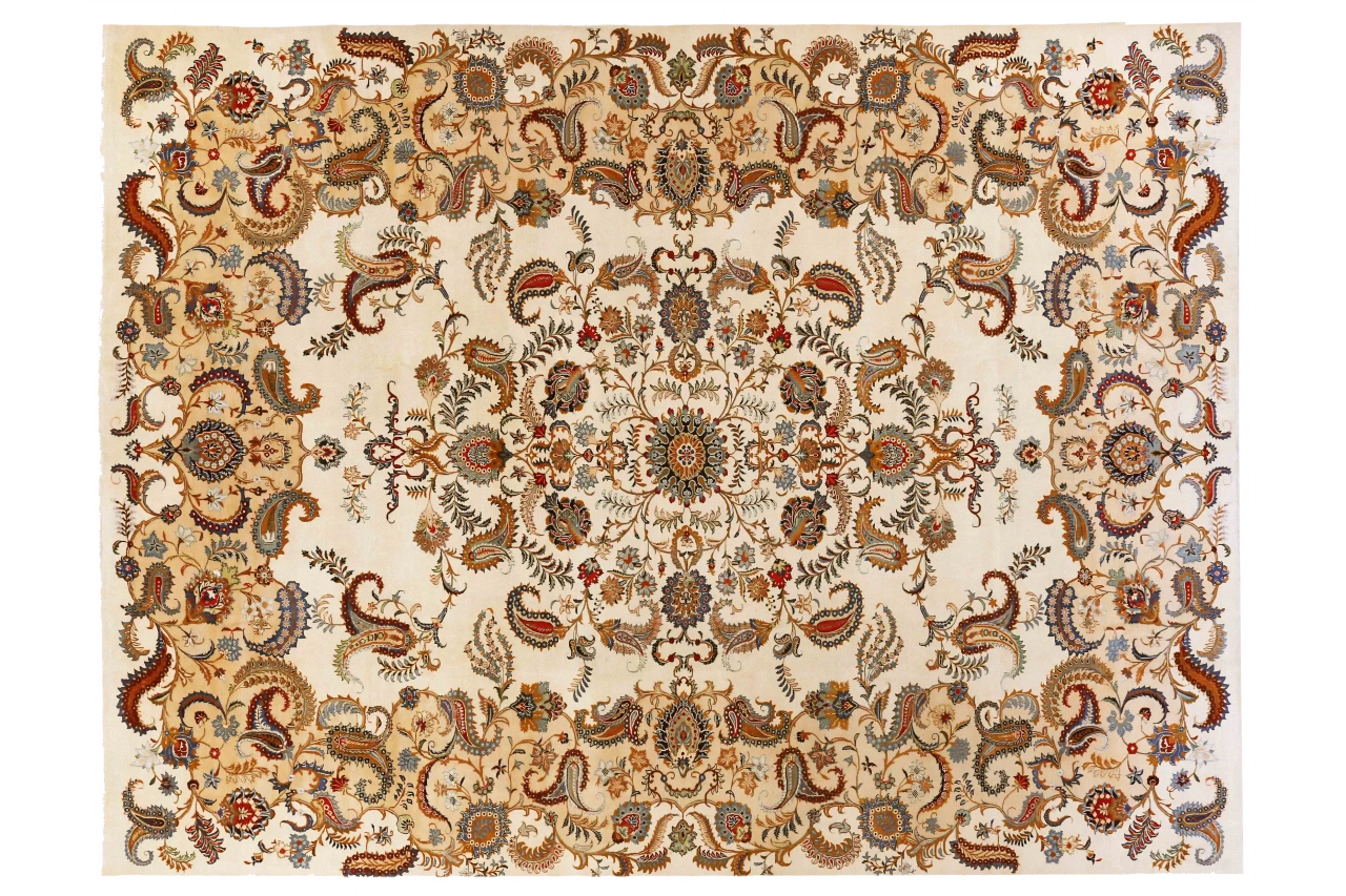 Antique Persian Kashan Transitional Rug 70475