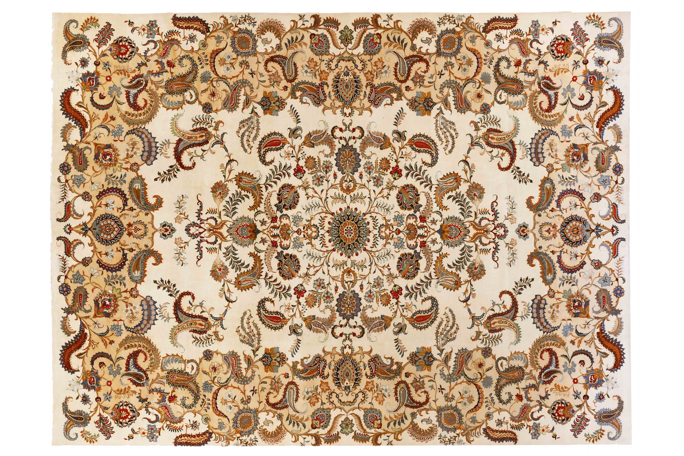 Antique Persian Kashan Transitional Rug 70475