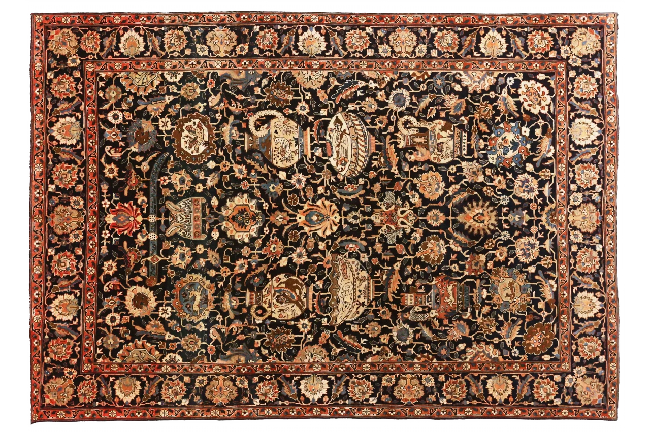 Antique Persian Traditional Rug 70477