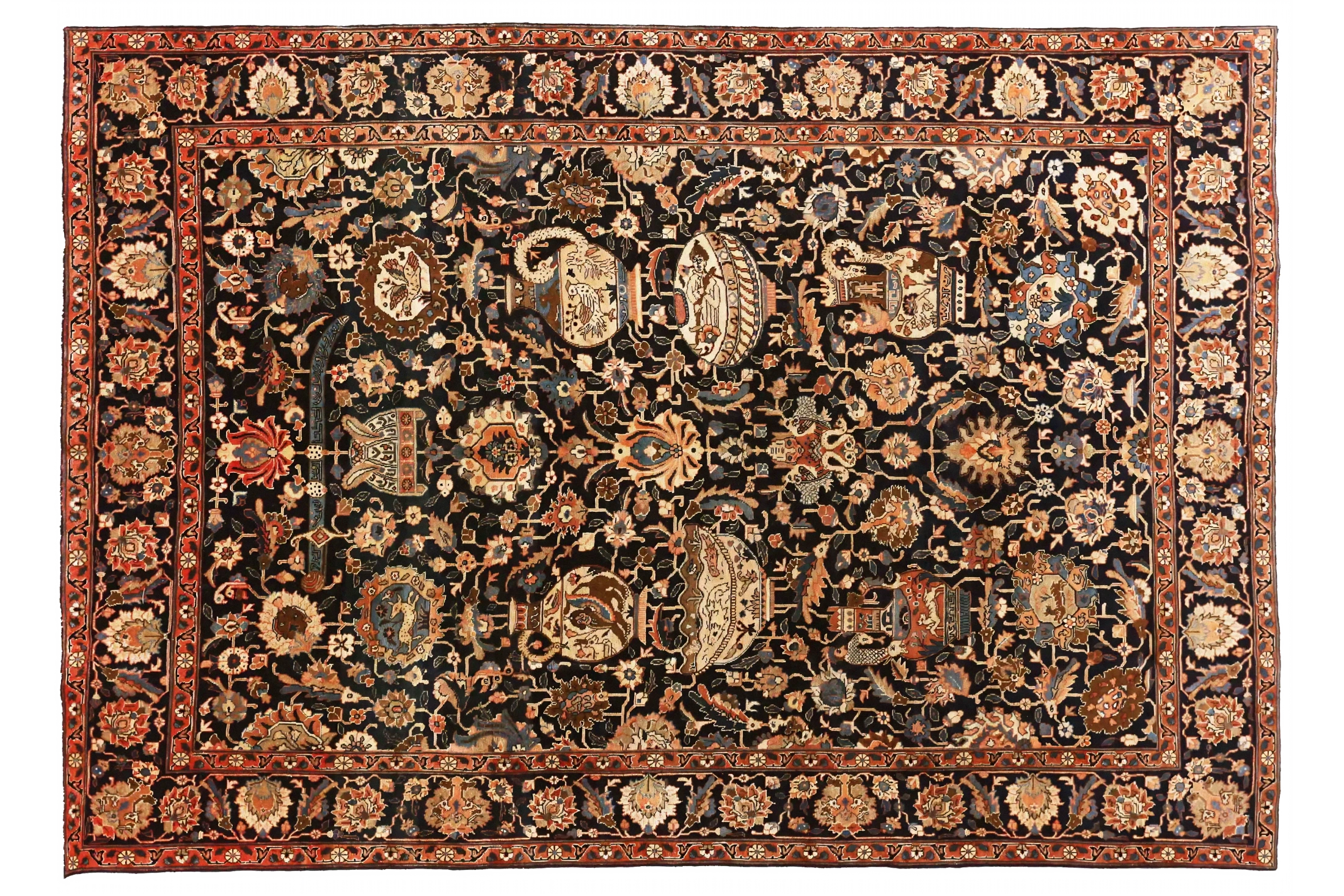 Antique Persian Traditional Rug 70477