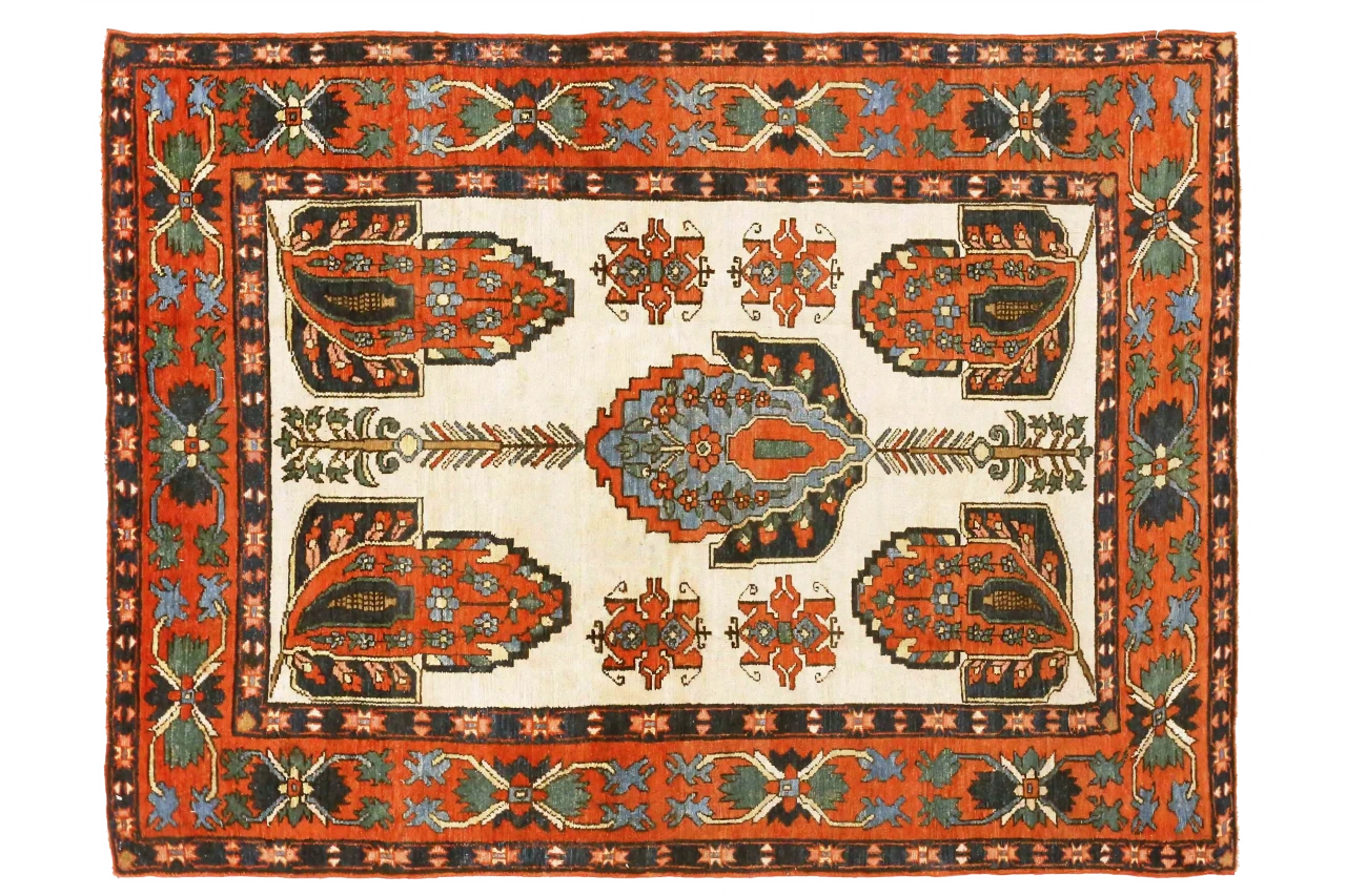 Antique Persian Heriz Transitional Rug 70478