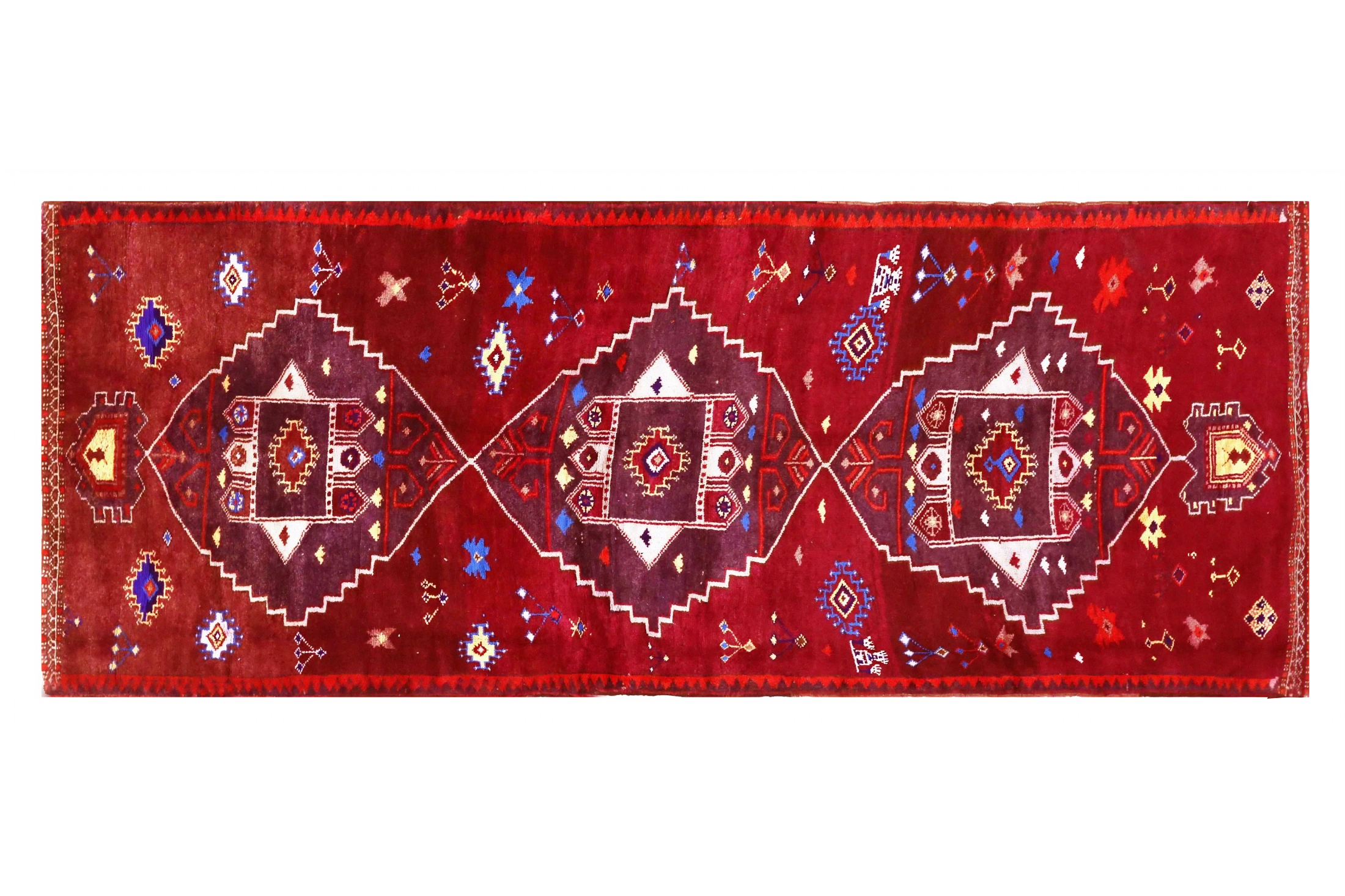 Antique Persian Shiraz Transitional Rug 70484