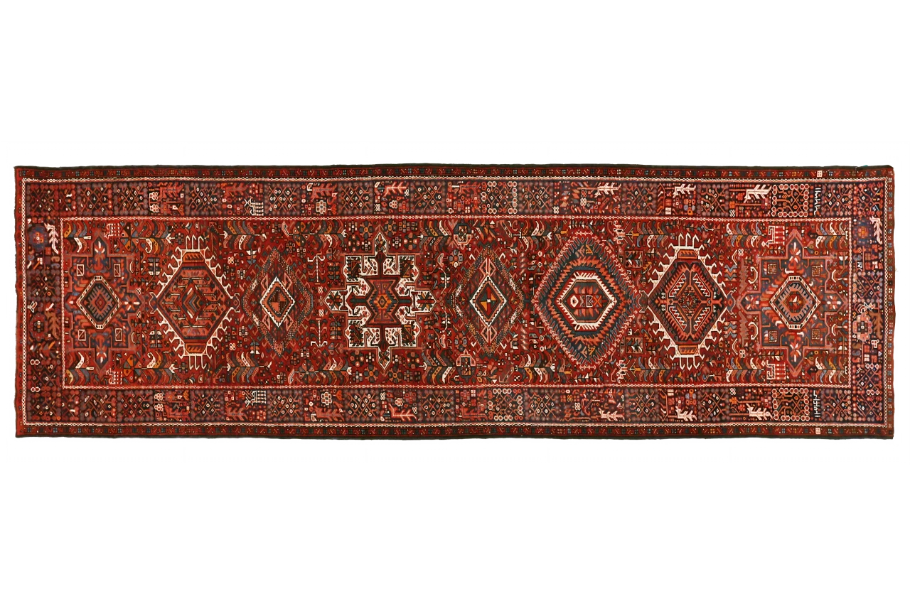 Antique Persian Gharajeh Traditional Rug 70487