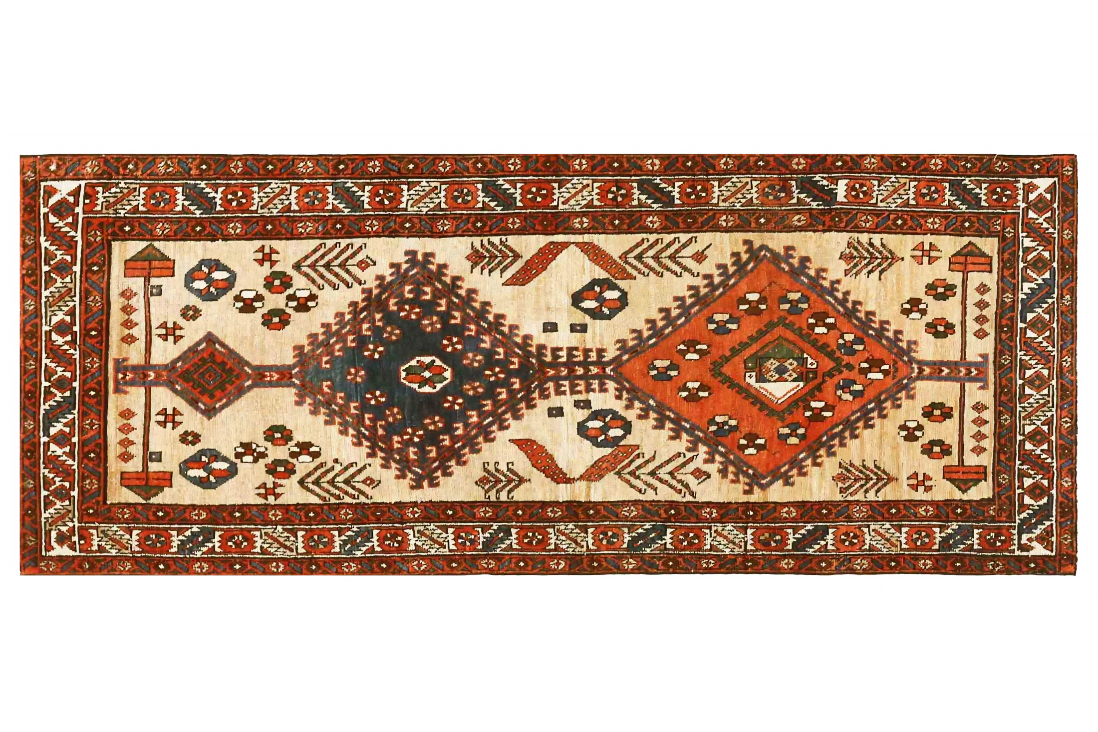 Antique Persian Azarbaijan Traditional Rug 70597