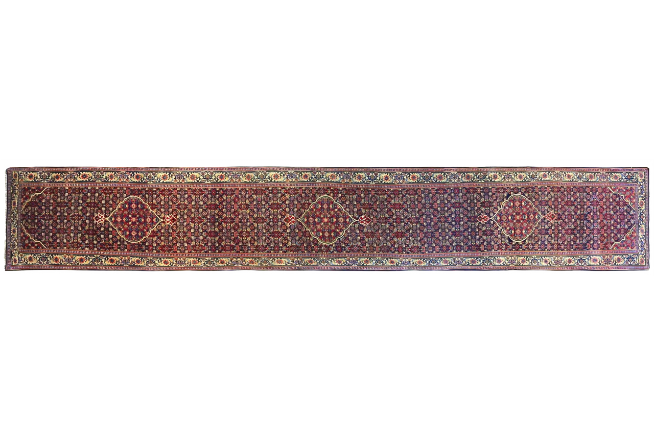 Antique Persian Bijar Traditional Rug 70602