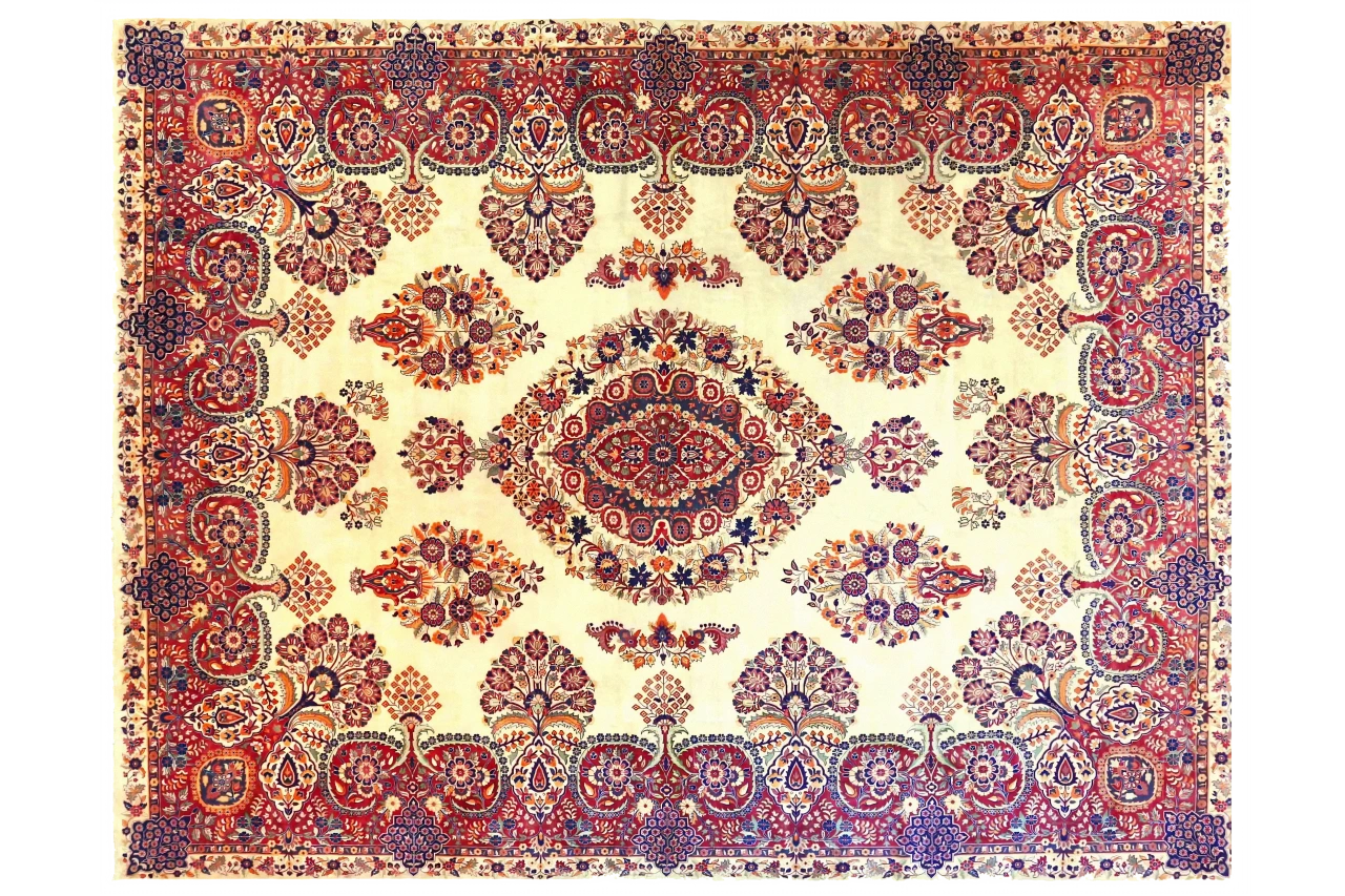 Antique Persian Kerman Traditional Rug 70604