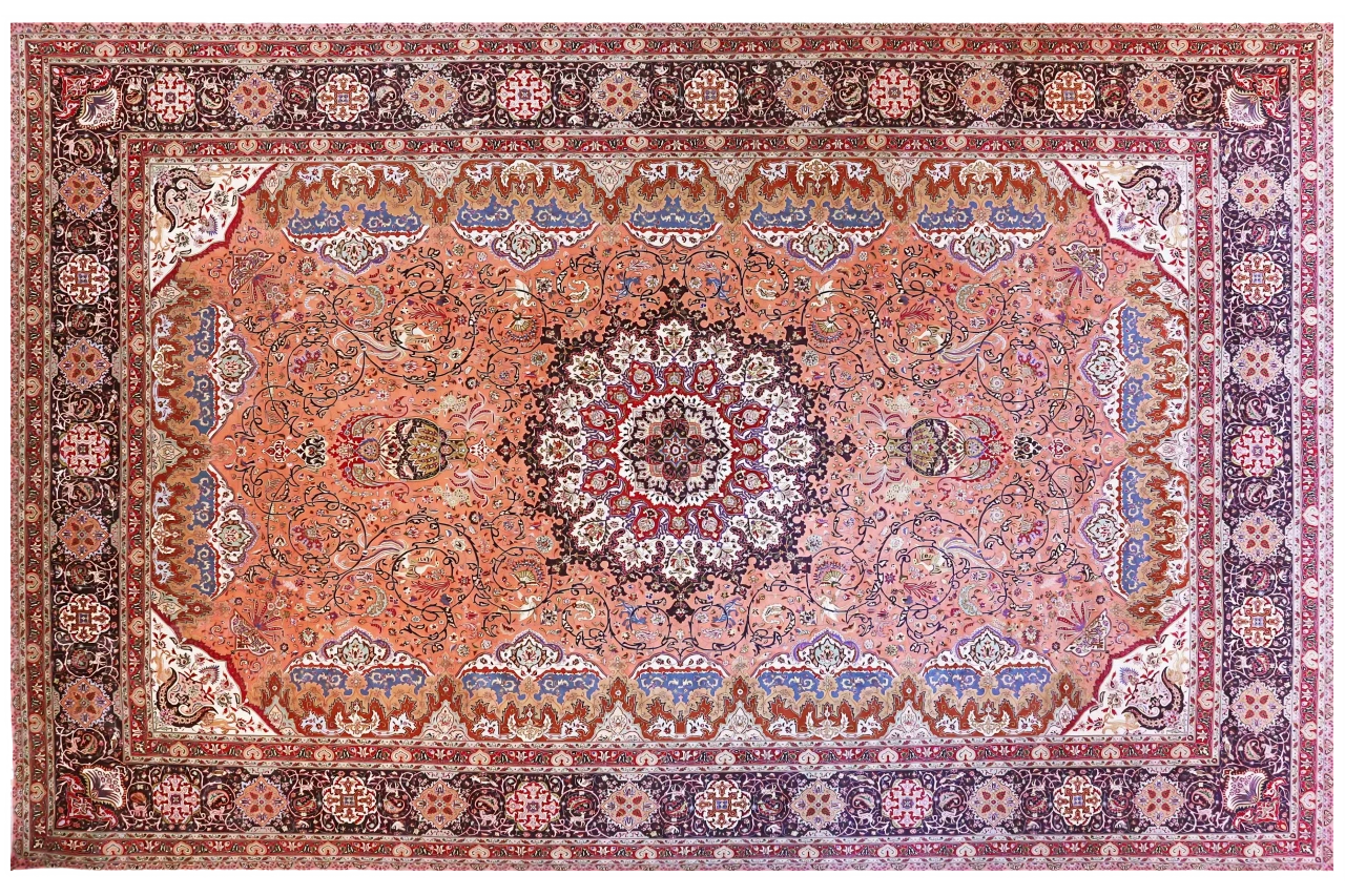 Antique Persian Tabriz Traditional Rug 70605