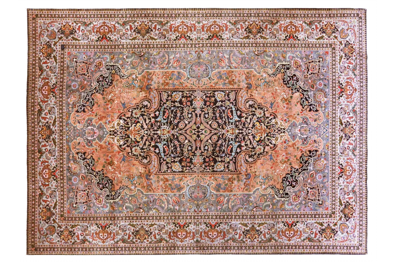 Antique Persian Tabriz Transitional Rug 70607
