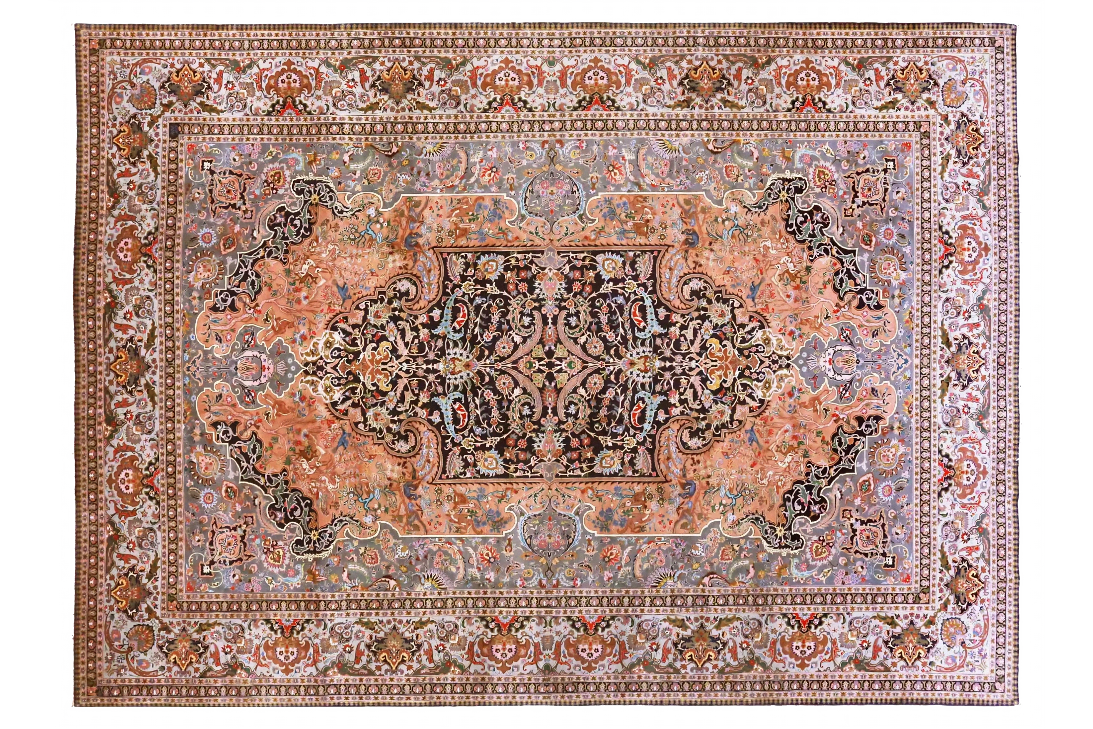 Antique Persian Tabriz Transitional Rug 70607