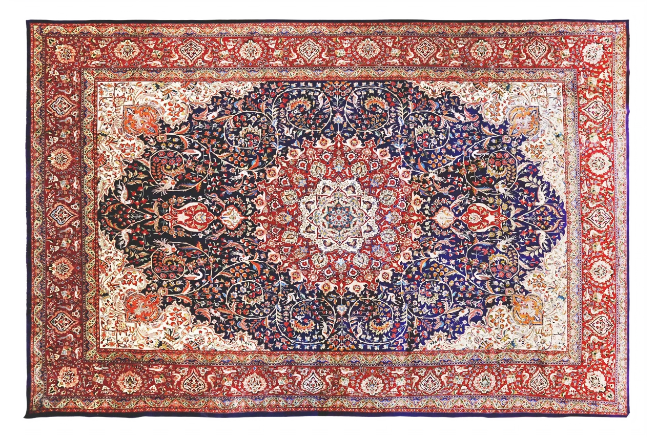 Antique Persian Tabriz Traditional Rug 70608