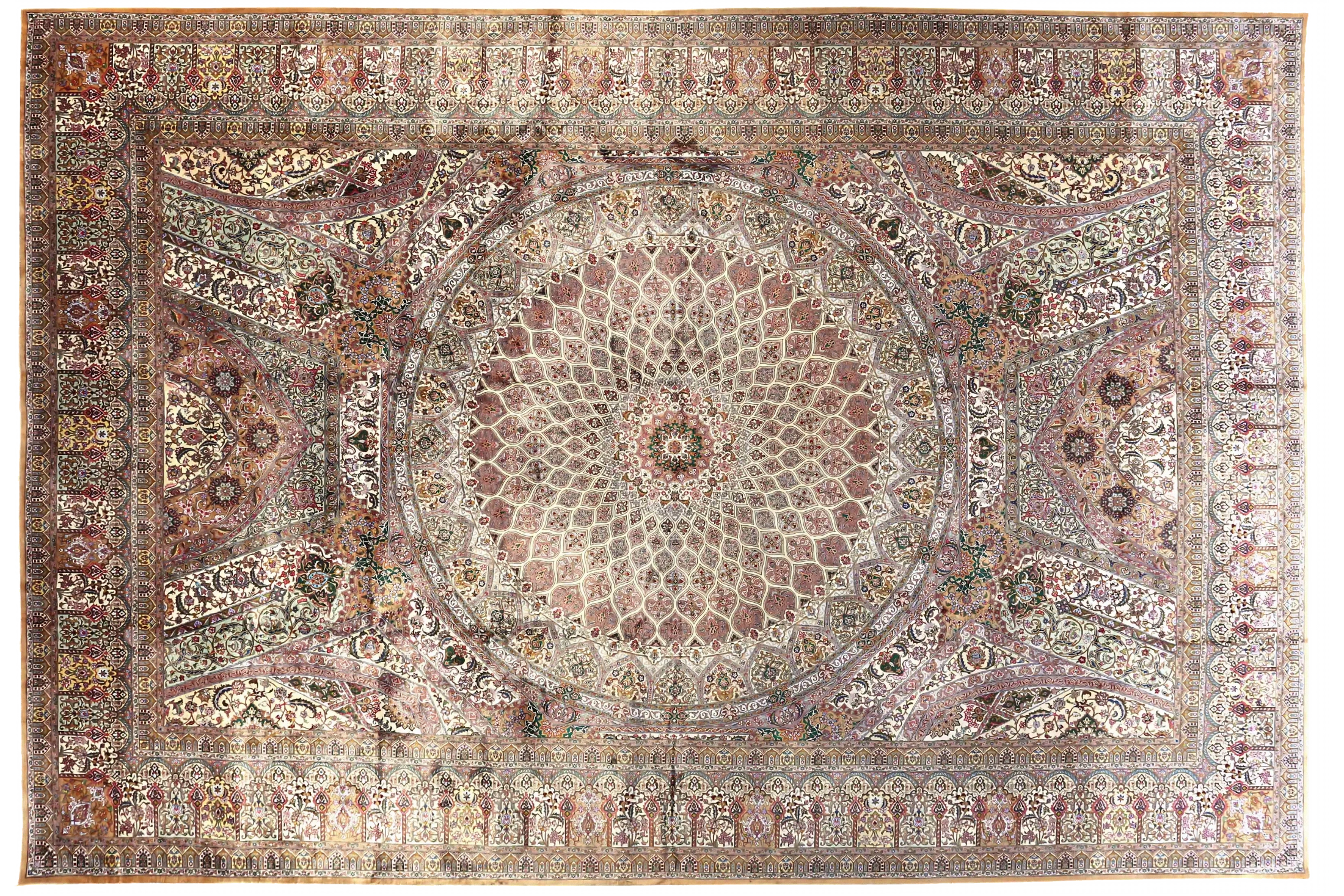 Persian Qum Silk Transitional Rug 70619
