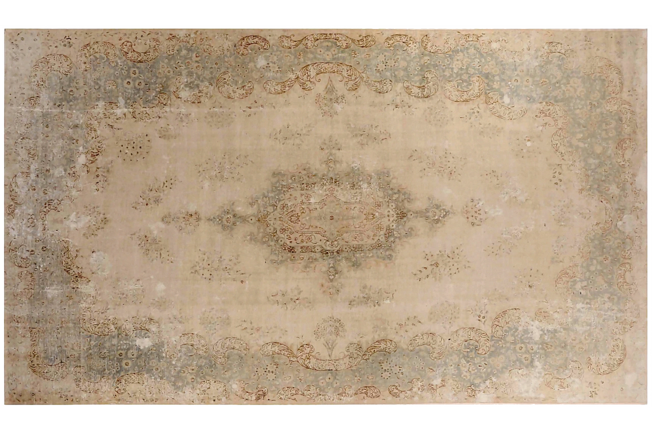 Antique Persian Kerman Transitional Rug 70626