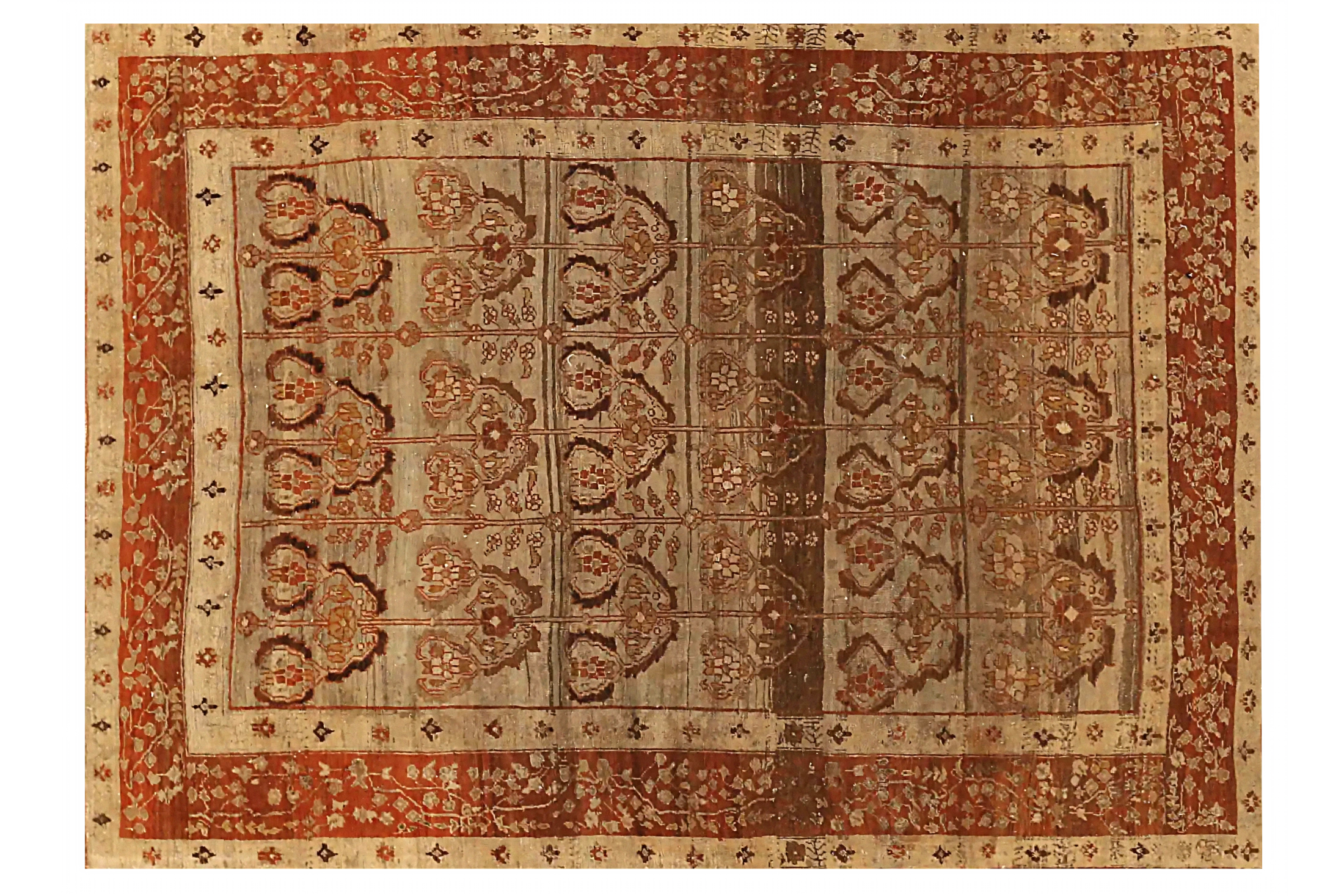 Antique Persian Bijar Transitional Rug 70627