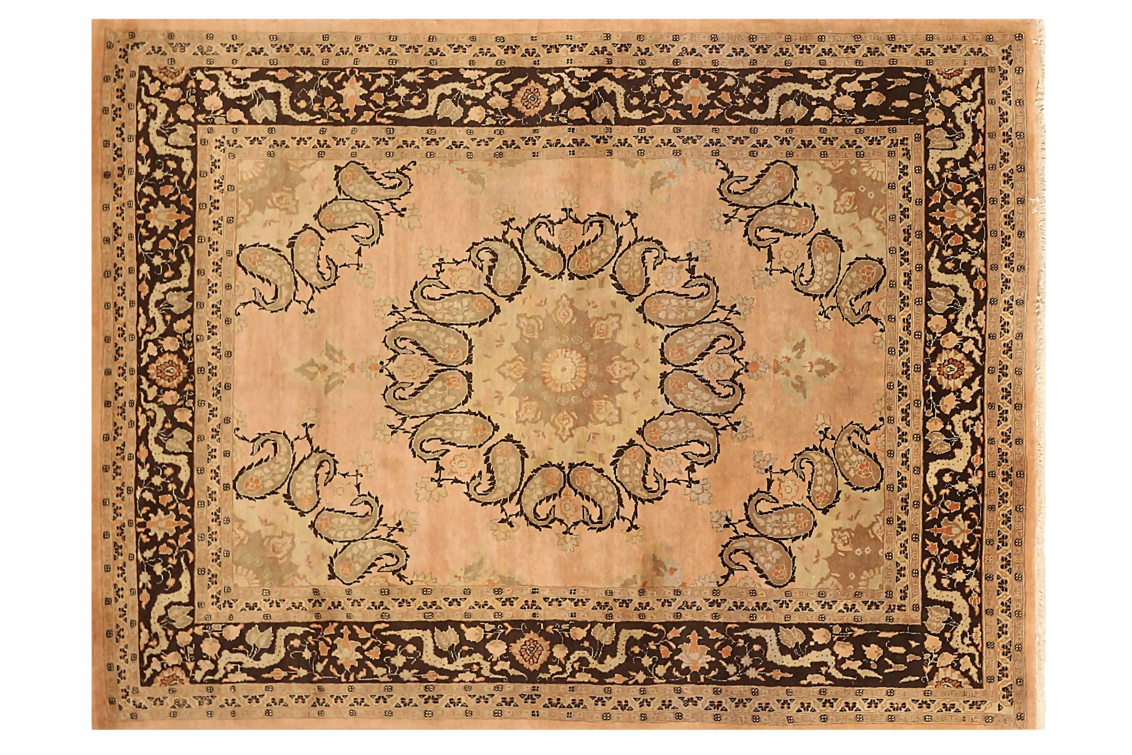 Antique Persian Tabriz Transitional Rug 71037