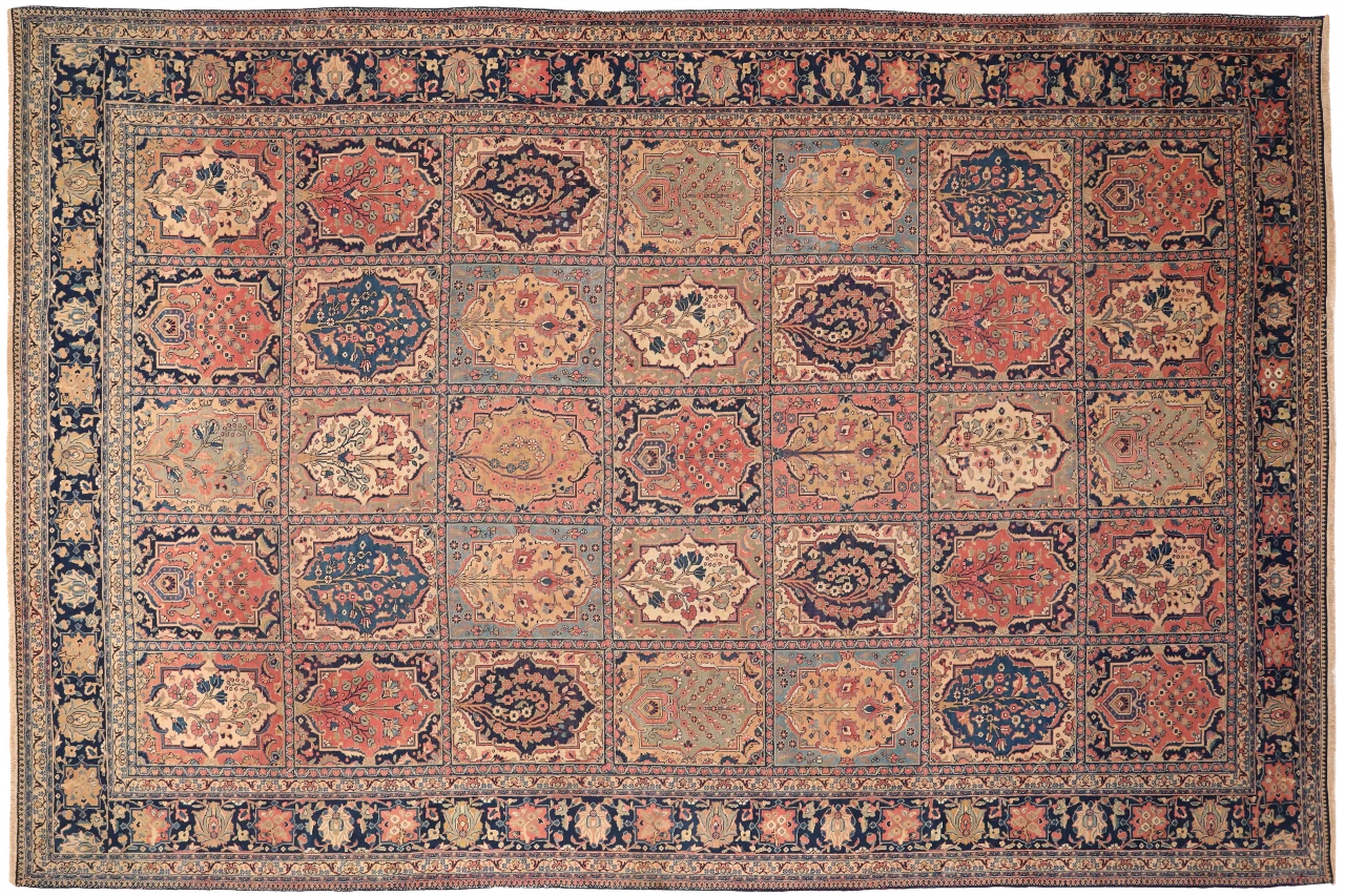 Antique Persian Tabriz Traditional Rug 71079
