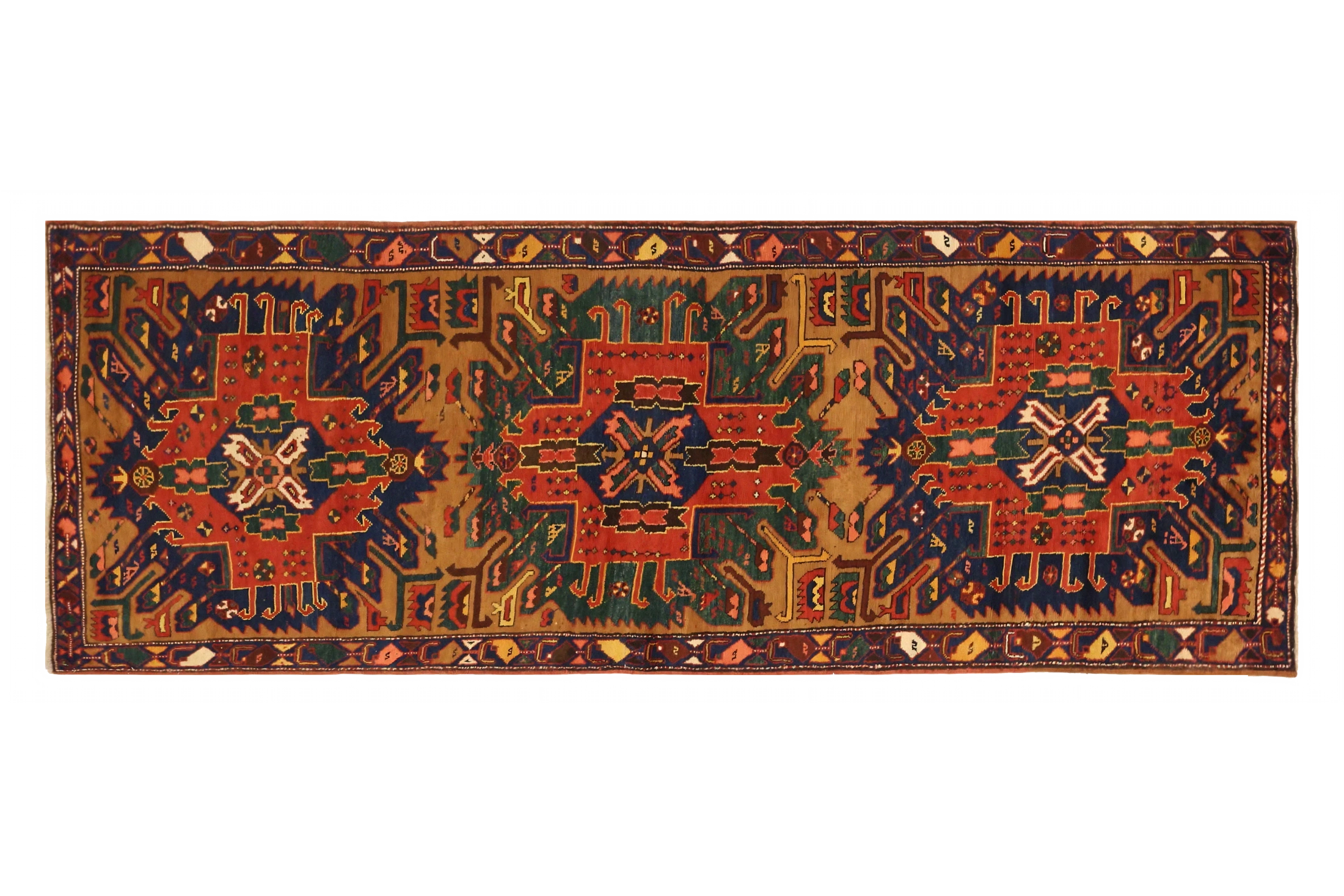 Antique Persian Heriz Traditional Rug 71134