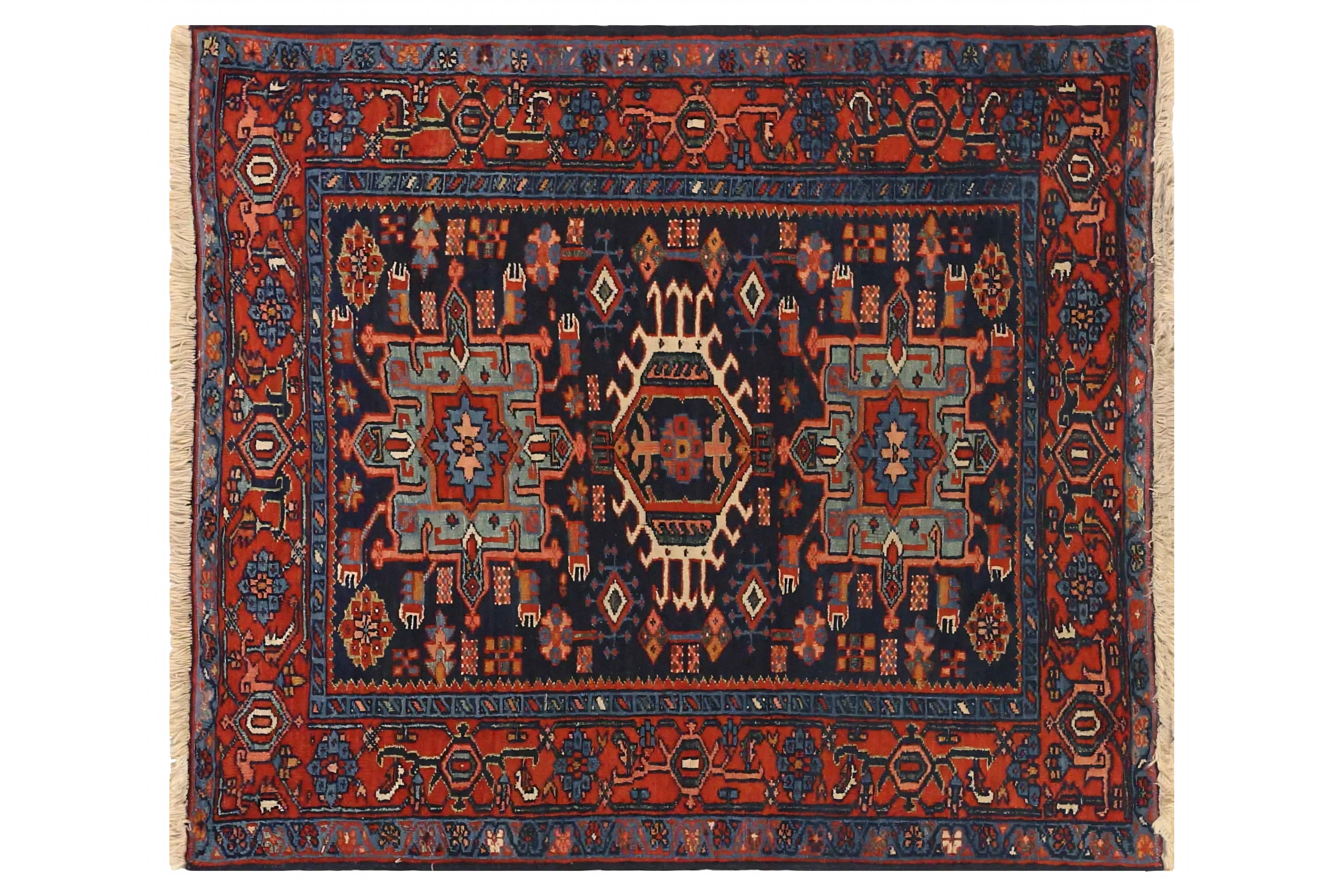Antique Persian Karajeh Traditional Rug 71135