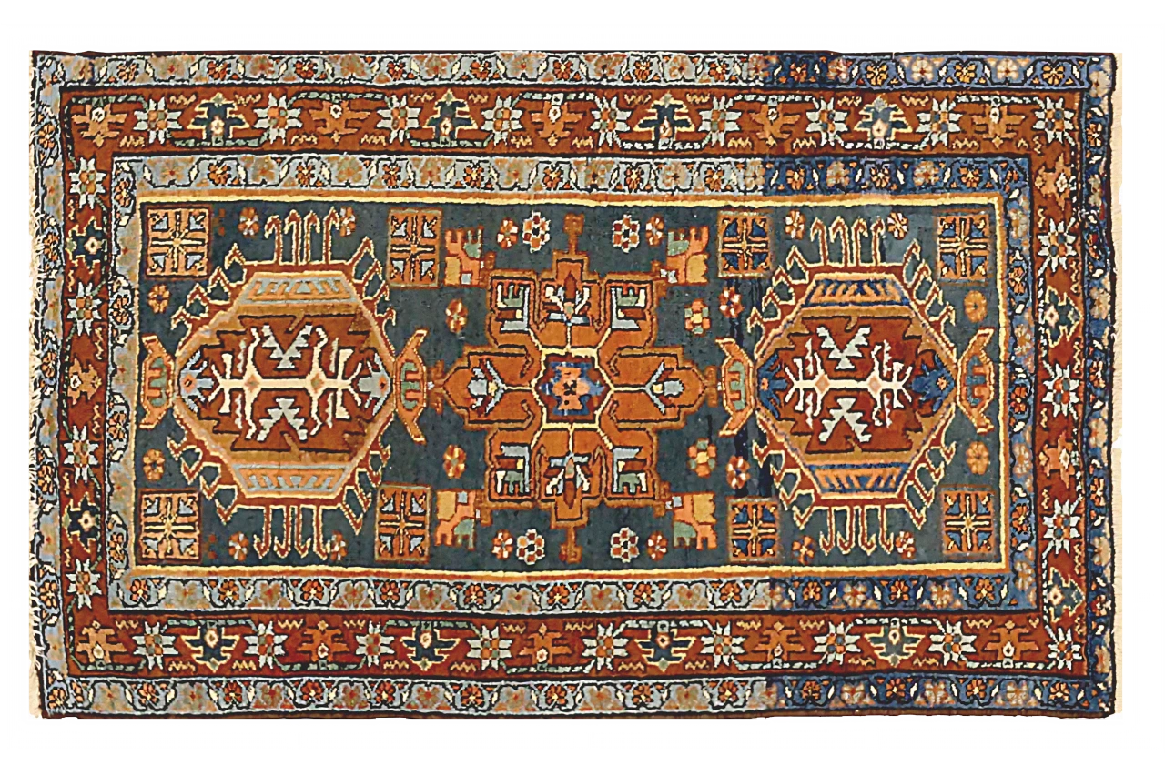 Antique Persian Heriz Traditional Rug 71170