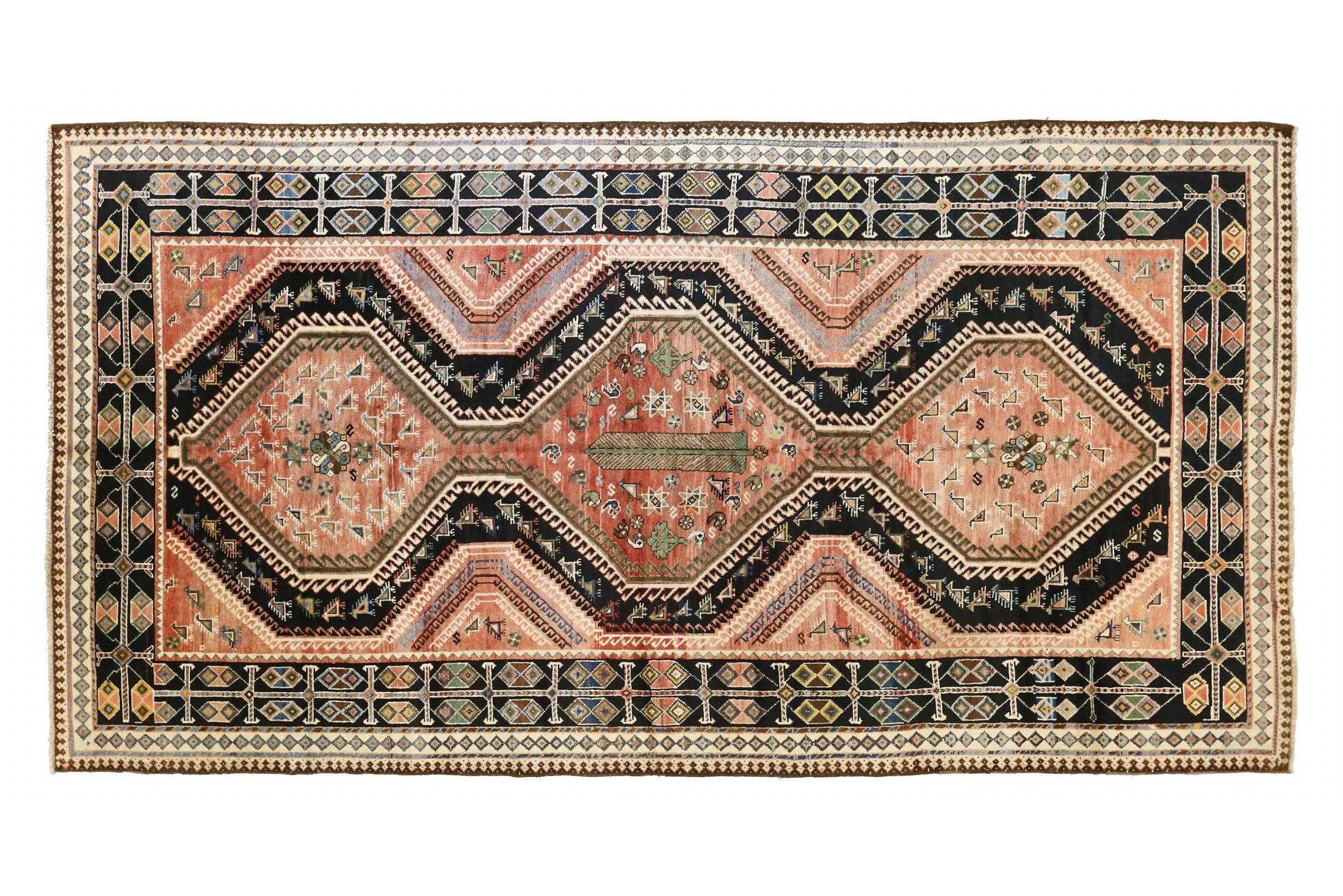 Antique Persian Bakhtiar Traditional Rug 71190