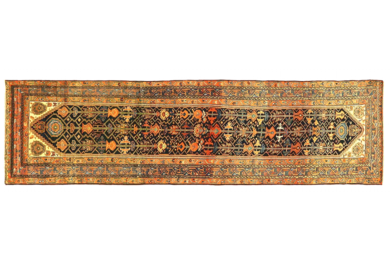 Antique Persian Malayer Transitional Rug 71223