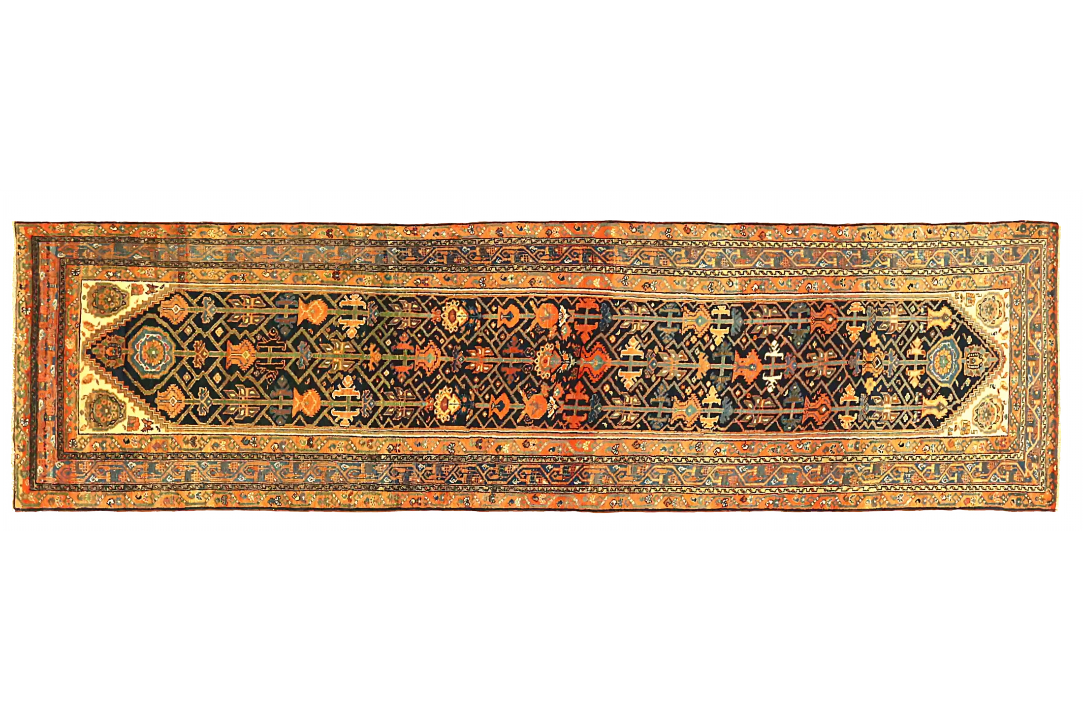 Antique Persian Malayer Transitional Rug 71223