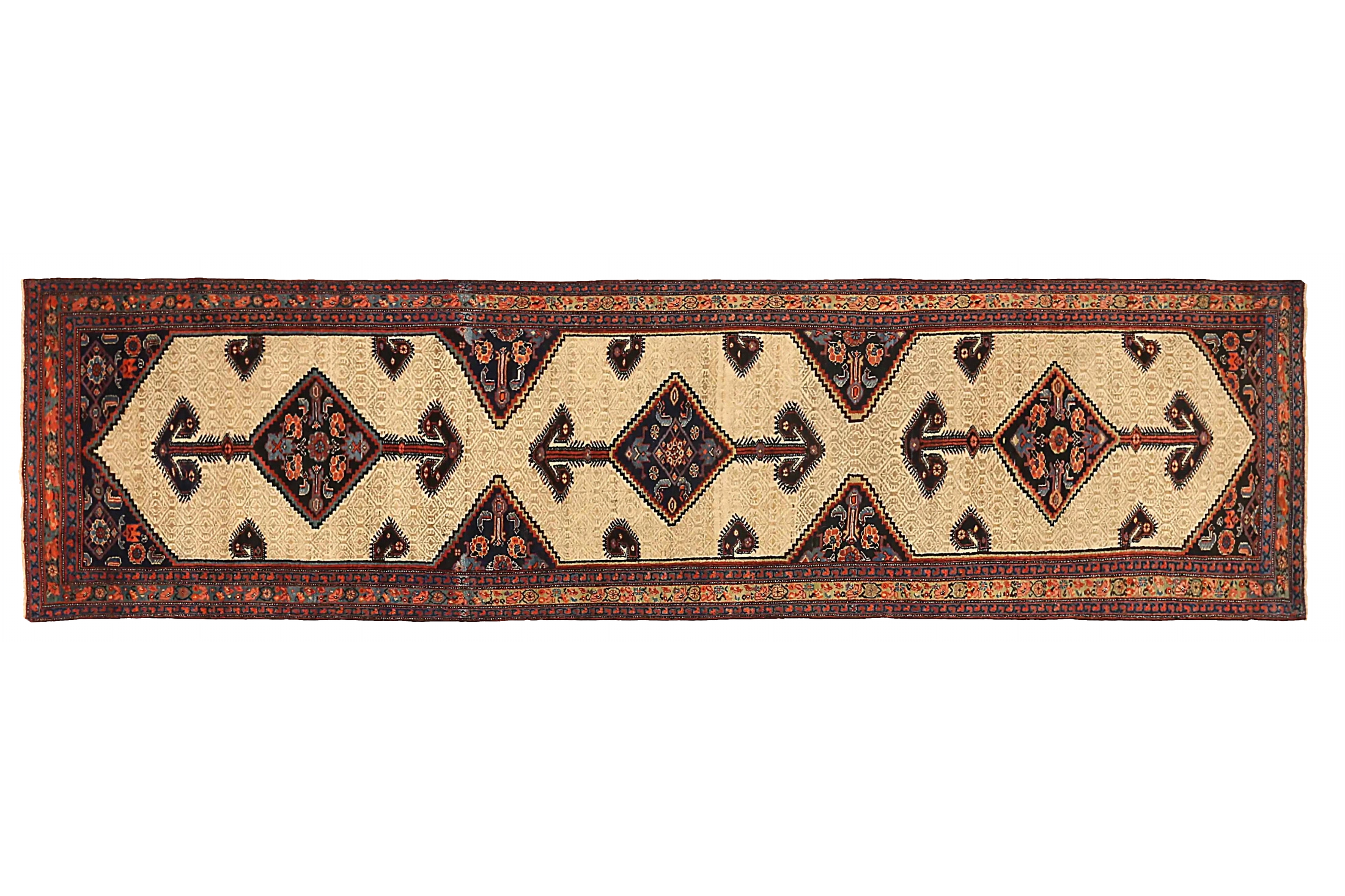 Antique Persian Malayer Traditional Rug 71226