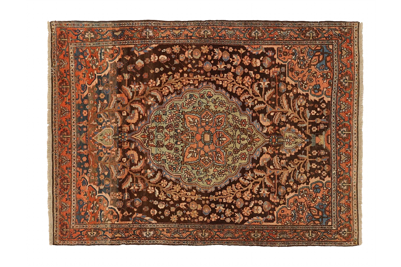 Antique Persian Malayer Transitional Rug 71236