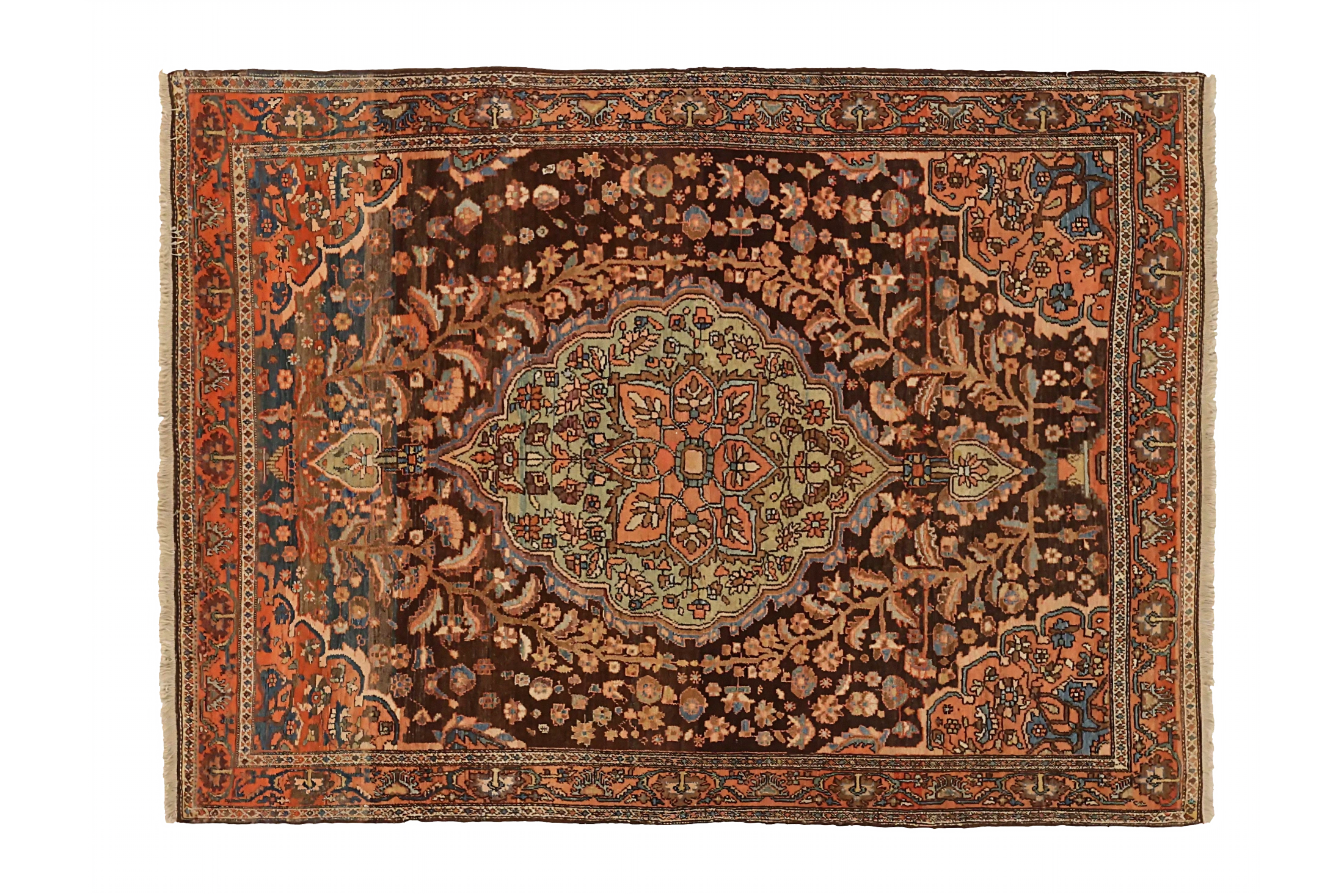 Antique Persian Malayer Transitional Rug 71236